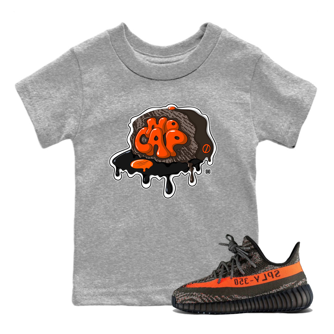Yeezy Boost 350 V2 Carbon Beluga shirt to match jordans No Cap Streetwear Sneaker Shirt Yeezy 350 Carbon Beluga Drip Gear Zone Sneaker Matching Clothing Baby Toddler Heather Grey 1 T-Shirt