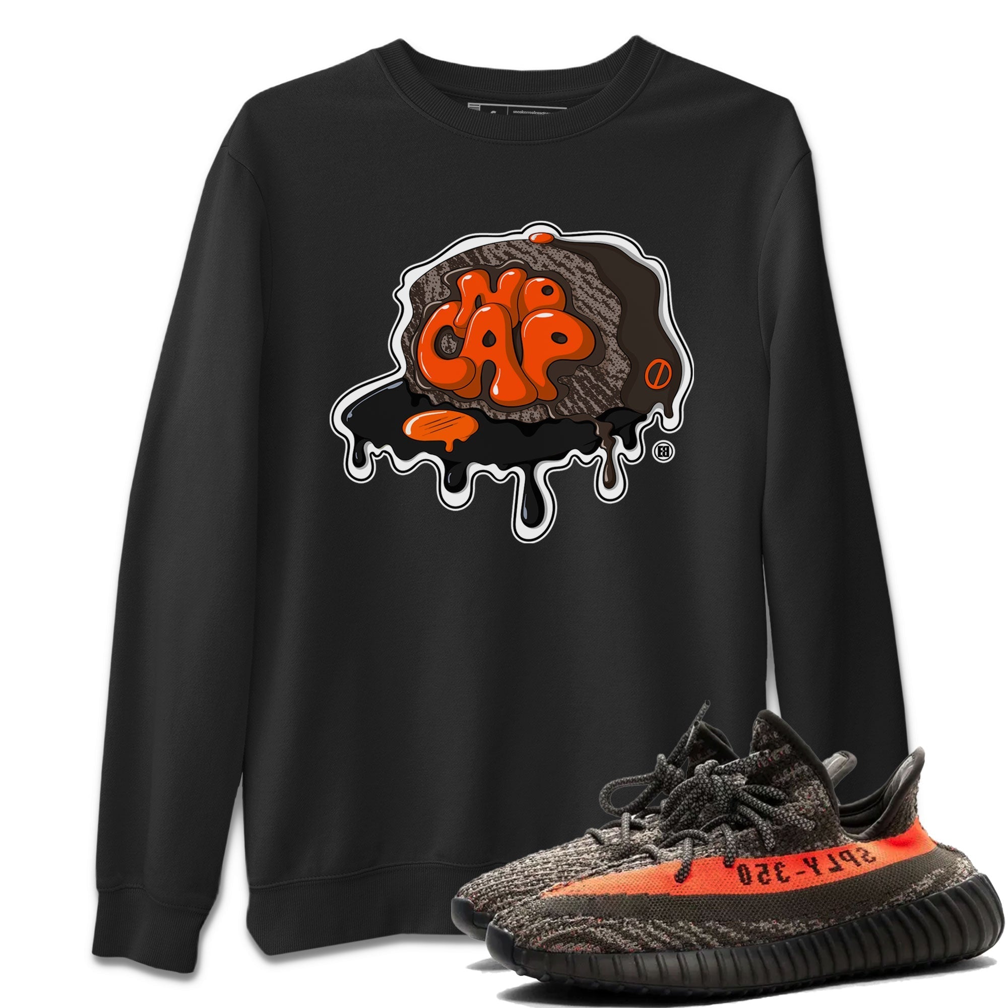 Yeezy Boost 350 V2 Carbon Beluga shirt to match jordans No Cap Streetwear Sneaker Shirt Yeezy 350 Carbon Beluga Drip Gear Zone Sneaker Matching Clothing Unisex Black 1 T-Shirt