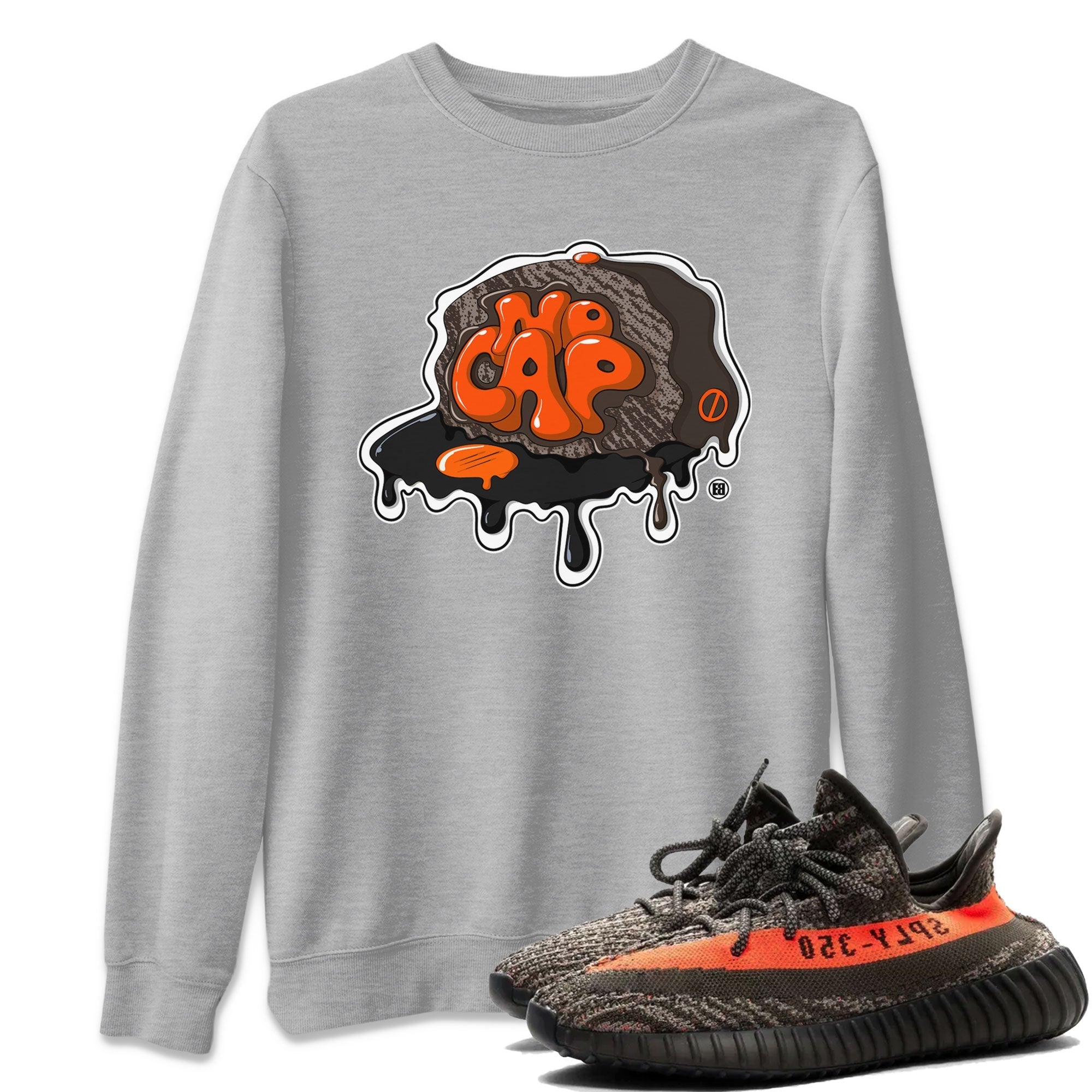 Yeezy Boost 350 V2 Carbon Beluga shirt to match jordans No Cap Streetwear Sneaker Shirt Yeezy 350 Carbon Beluga Drip Gear Zone Sneaker Matching Clothing Unisex Heather Grey 1 T-Shirt
