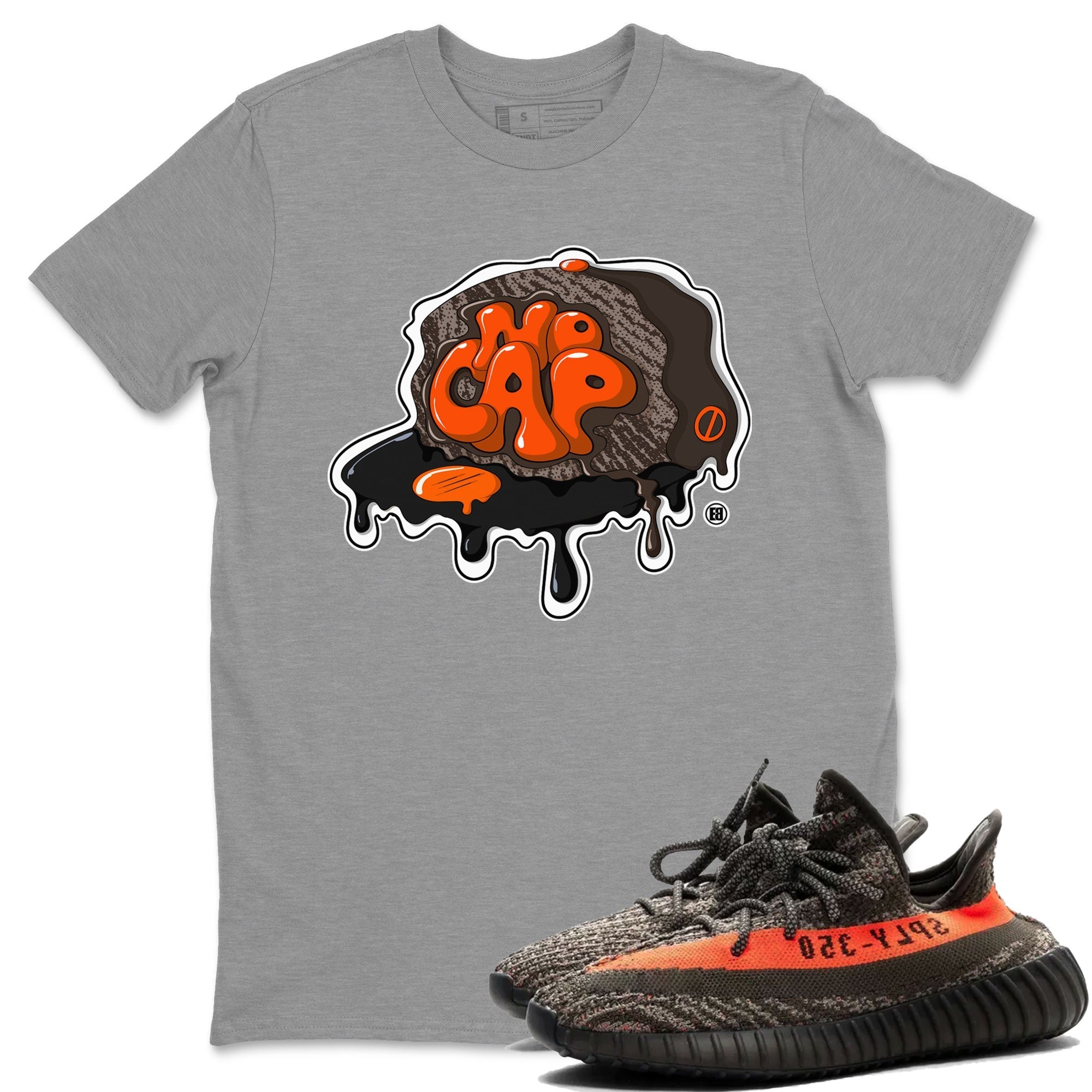 Yeezy Boost 350 V2 Carbon Beluga shirt to match jordans No Cap Streetwear Sneaker Shirt Yeezy 350 Carbon Beluga Drip Gear Zone Sneaker Matching Clothing Unisex Heather Grey 1 T-Shirt