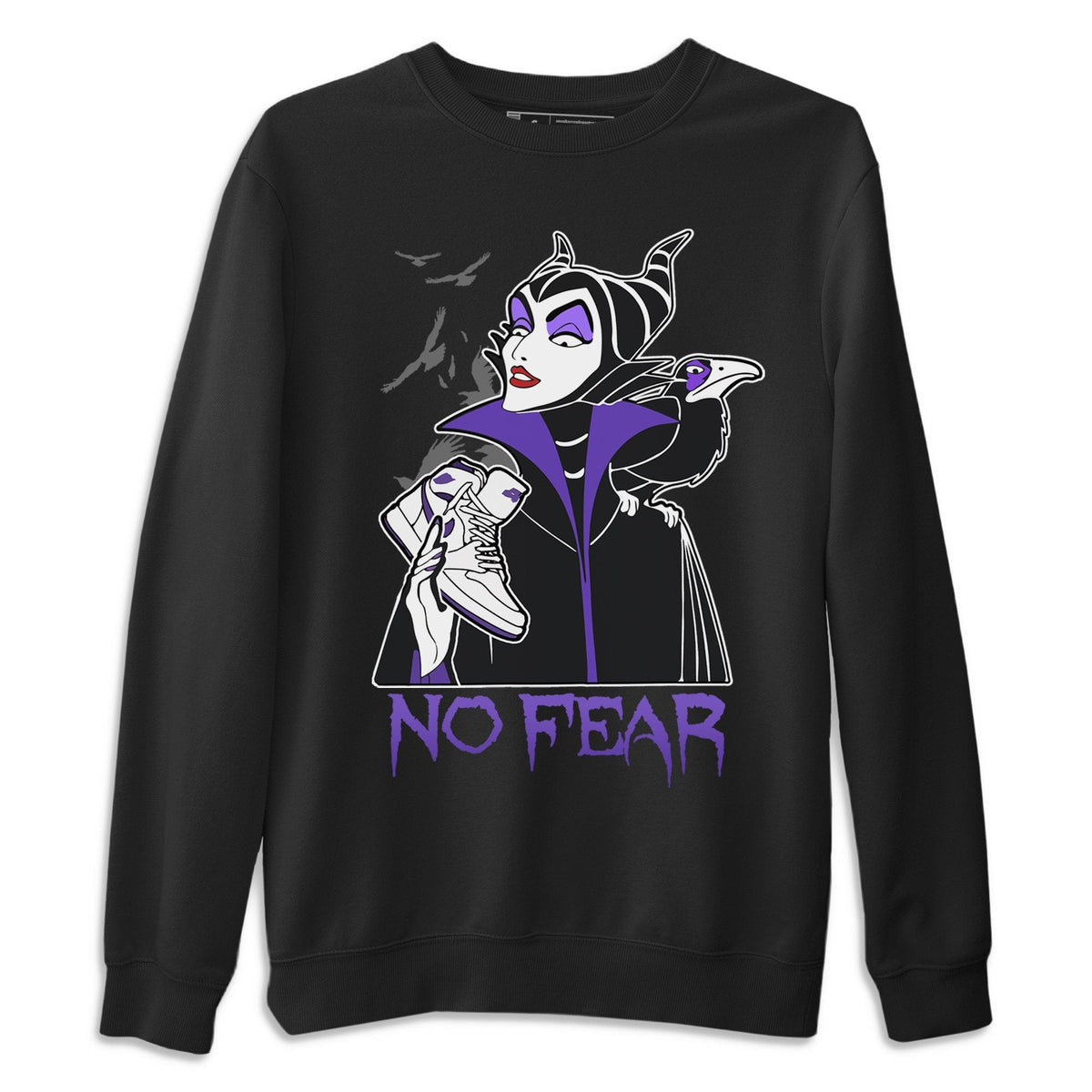 Jordan 1 WMNS Court Purple Shirt To Match Jordans No Fear Sneaker Tees Jordan 1 WMNS Court Purple Drip Gear Zone Sneaker Matching Clothing Unisex Shirts