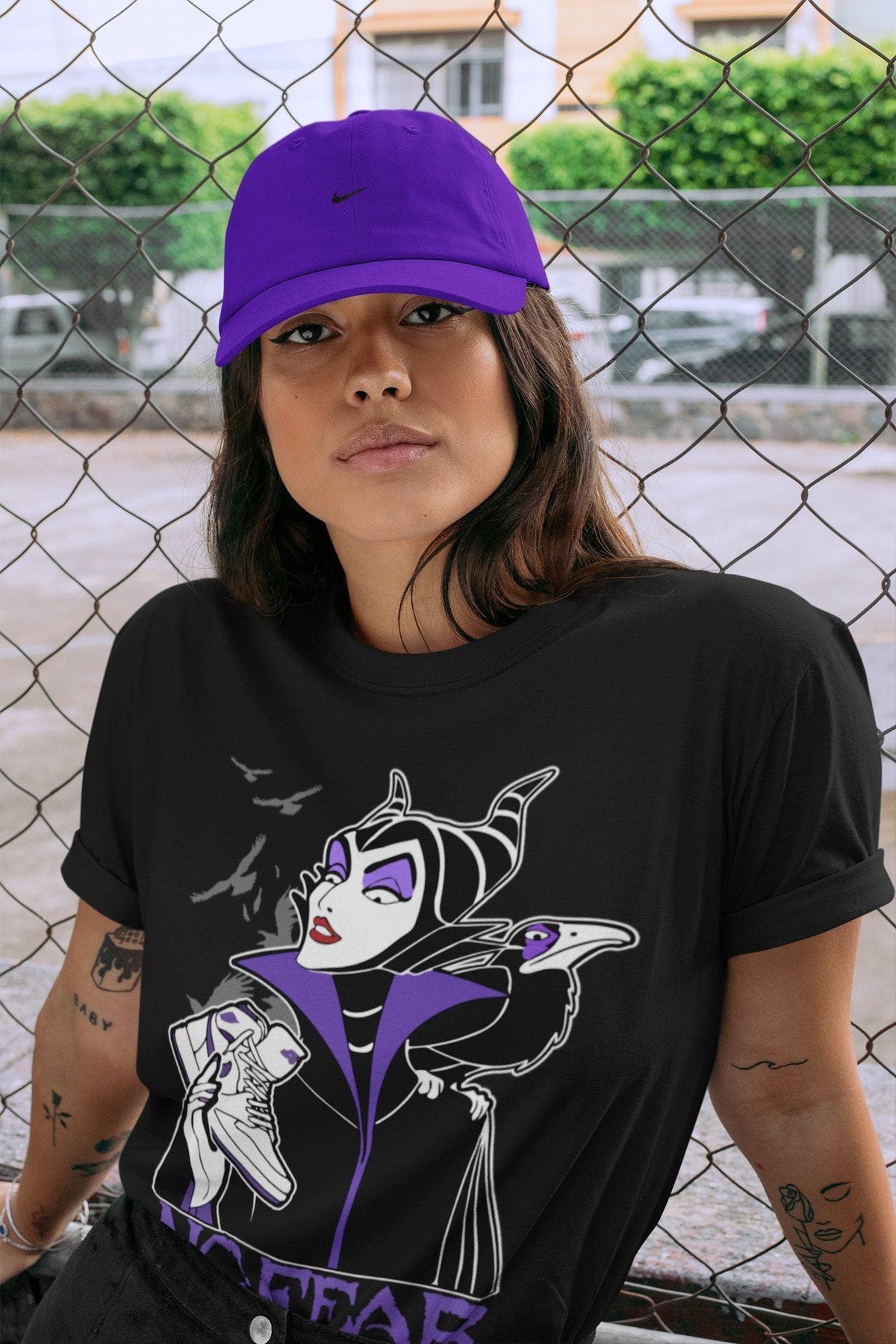 Jordan 1 WMNS Court Purple Shirt To Match Jordans No Fear Sneaker Tees Jordan 1 WMNS Court Purple Drip Gear Zone Sneaker Matching Clothing Unisex Shirts