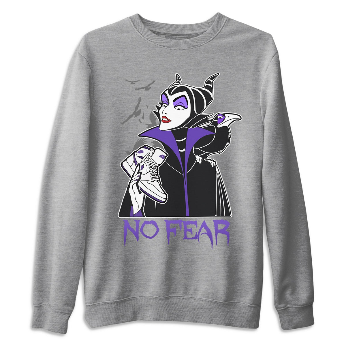 Jordan 1 WMNS Court Purple Shirt To Match Jordans No Fear Sneaker Tees Jordan 1 WMNS Court Purple Drip Gear Zone Sneaker Matching Clothing Unisex Shirts