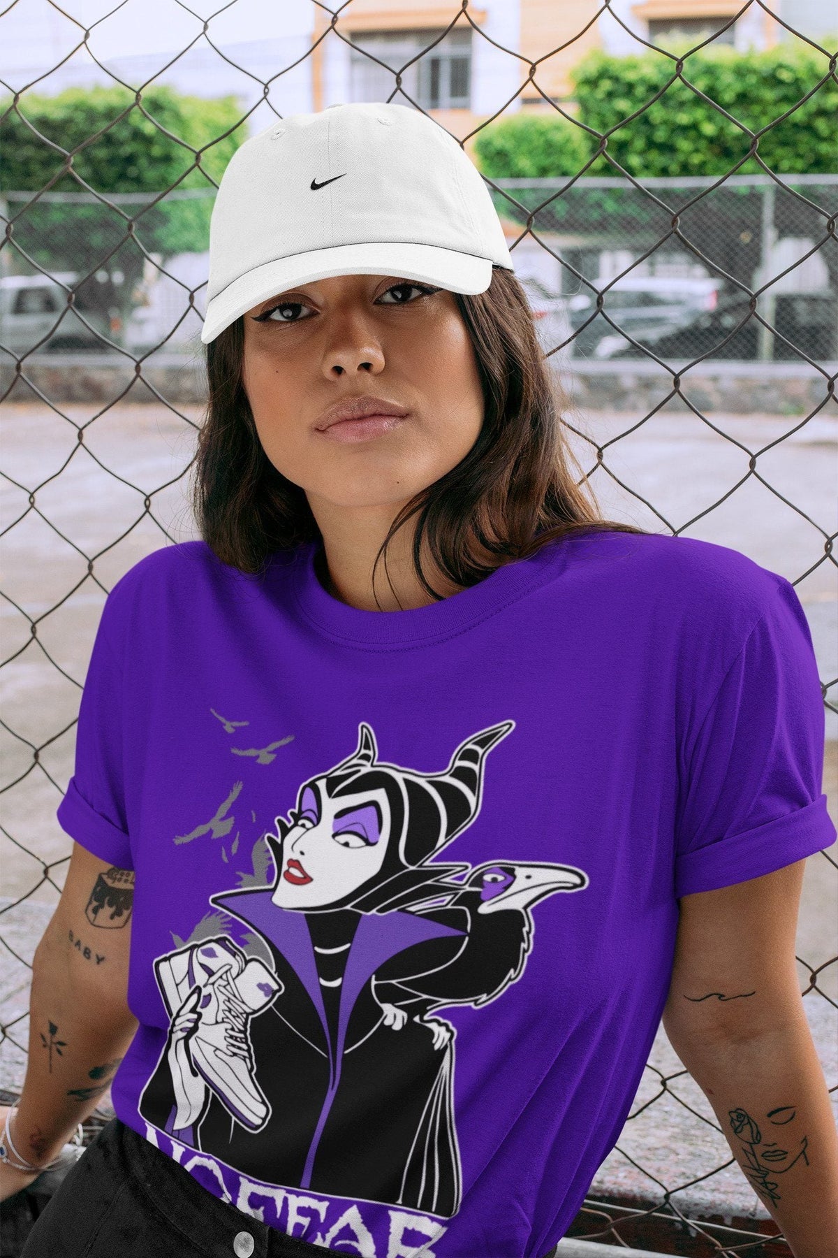 Jordan 1 WMNS Court Purple Shirt To Match Jordans No Fear Sneaker Tees Jordan 1 WMNS Court Purple Drip Gear Zone Sneaker Matching Clothing Unisex Shirts