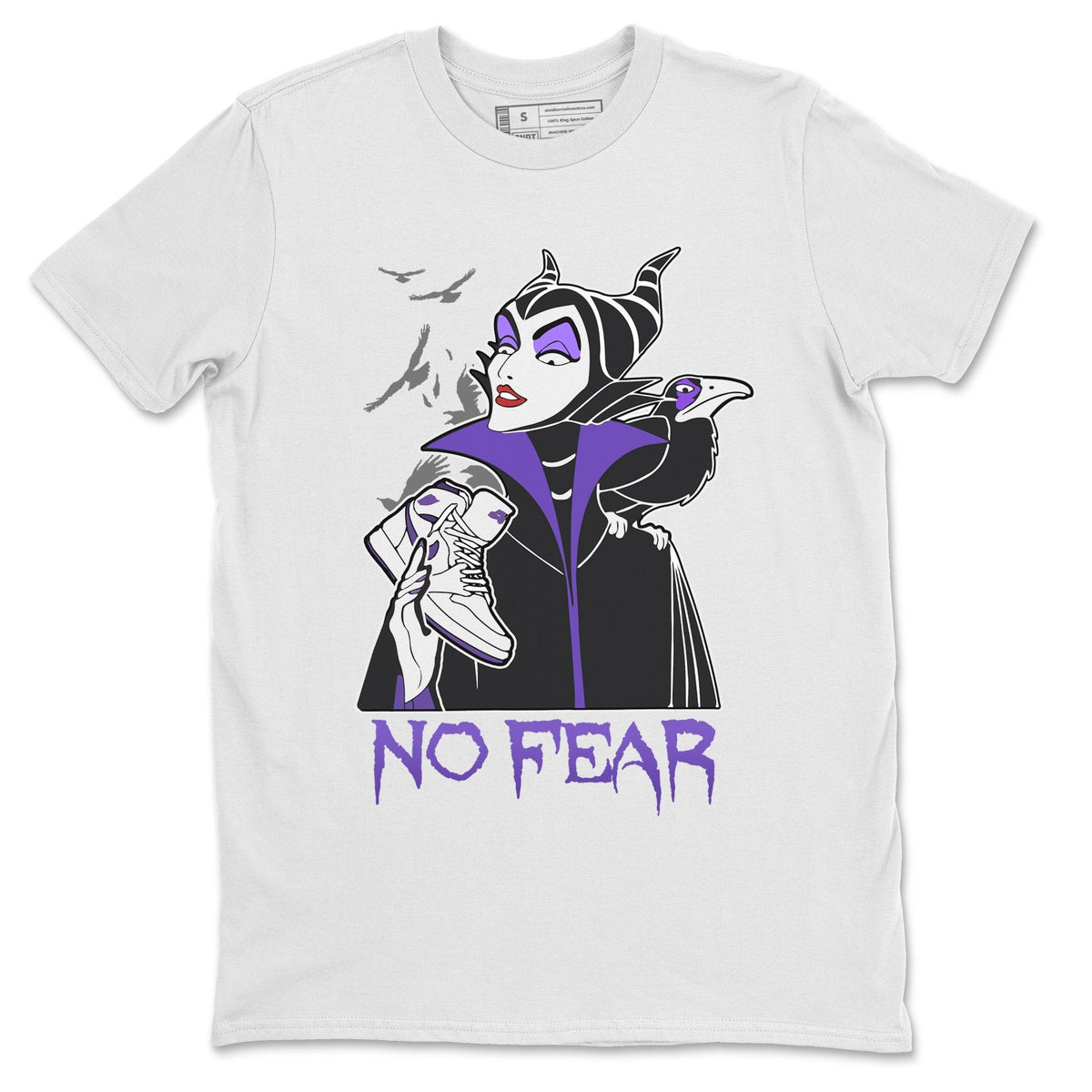 Jordan 1 WMNS Court Purple Shirt To Match Jordans No Fear Sneaker Tees Jordan 1 WMNS Court Purple Drip Gear Zone Sneaker Matching Clothing Unisex Shirts