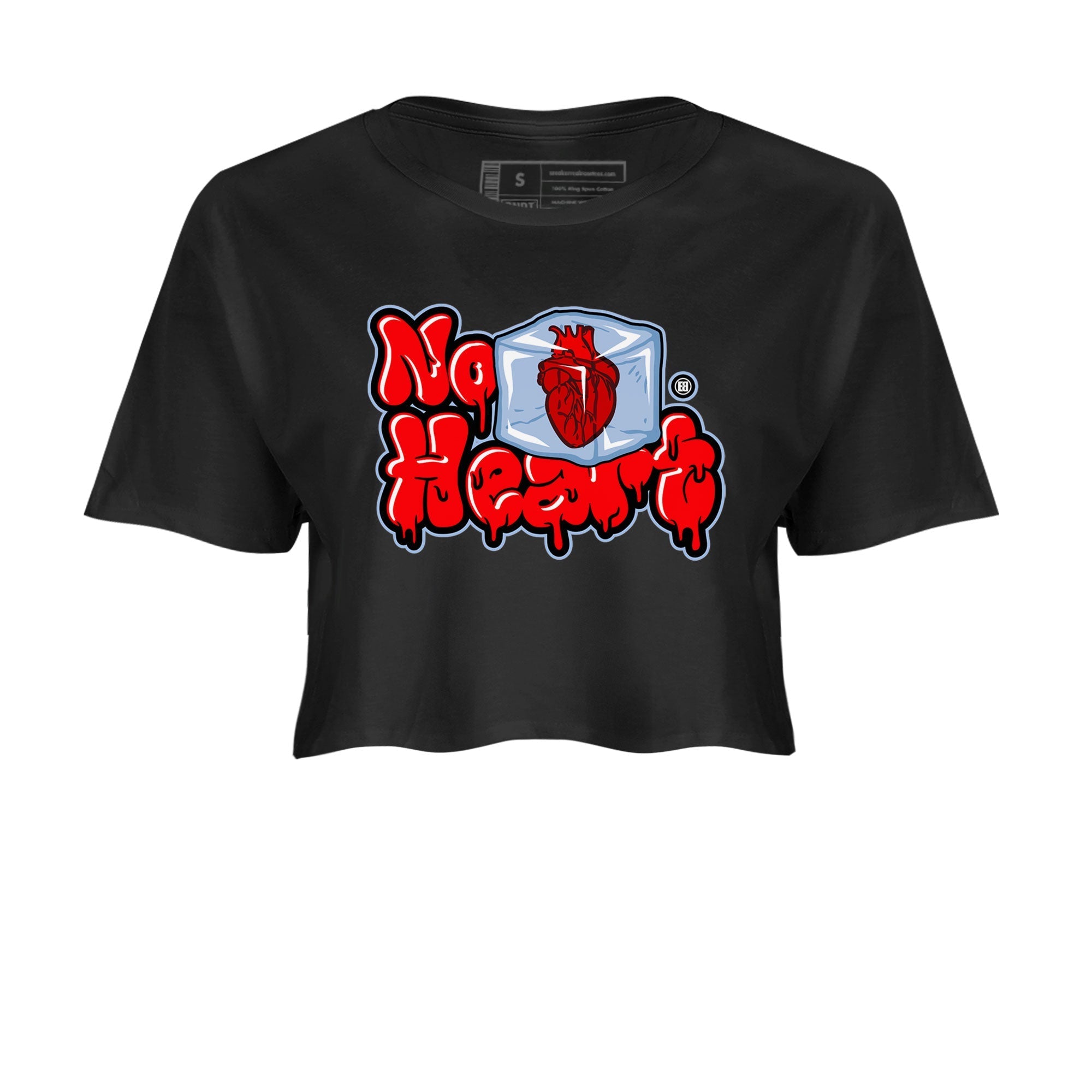 Air Jordan 11 Cherry shirt to match jordans No Hearts sneaker tees Air Jordan 11 Retro Cherry Drip Gear Zone Black 2 Crop T-Shirt