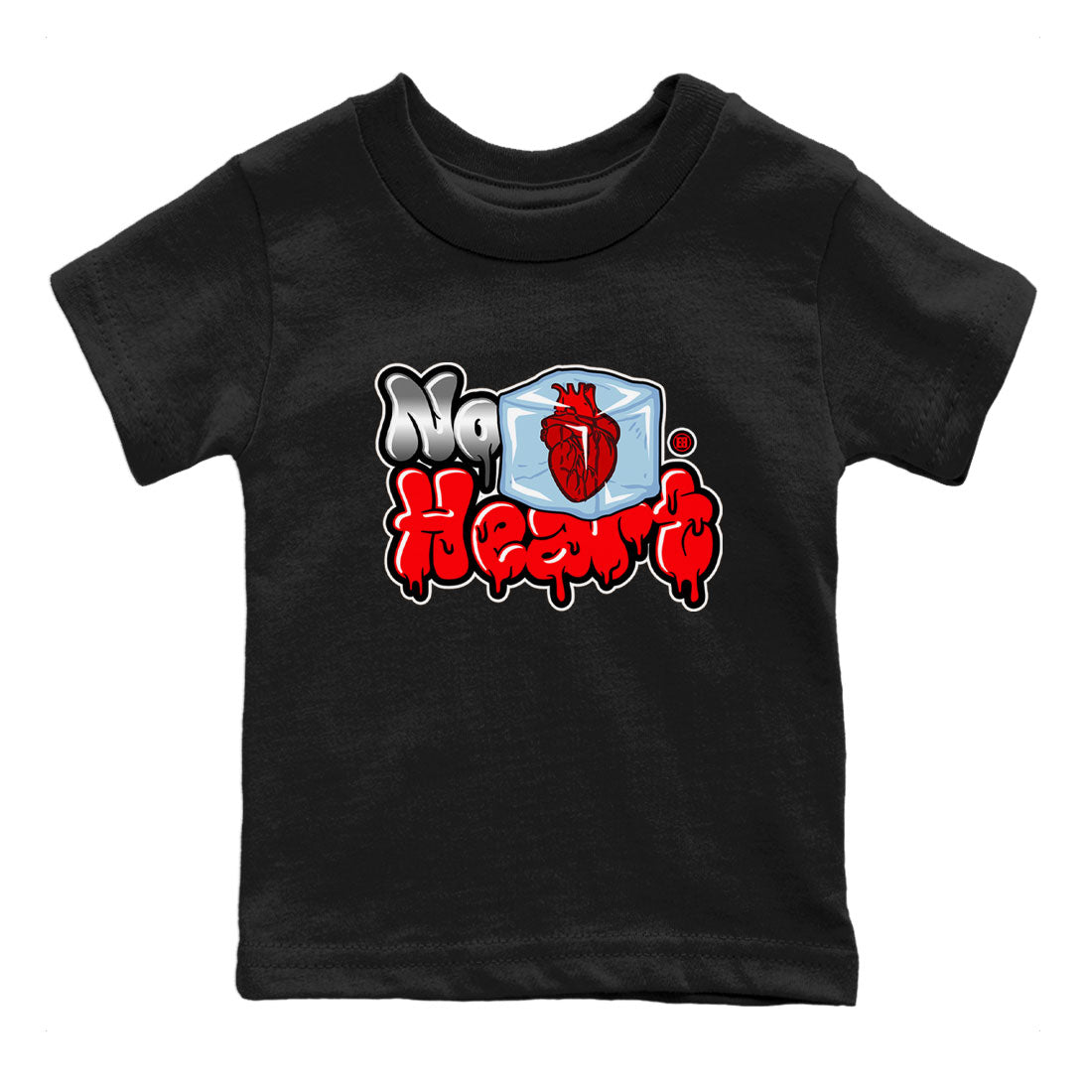 Air Jordan 12 Cherry shirt to match jordans No Hearts sneaker tees Air Jordan 12 Cherry Drip Gear Zone Baby Toddler Black 2 T-Shirt