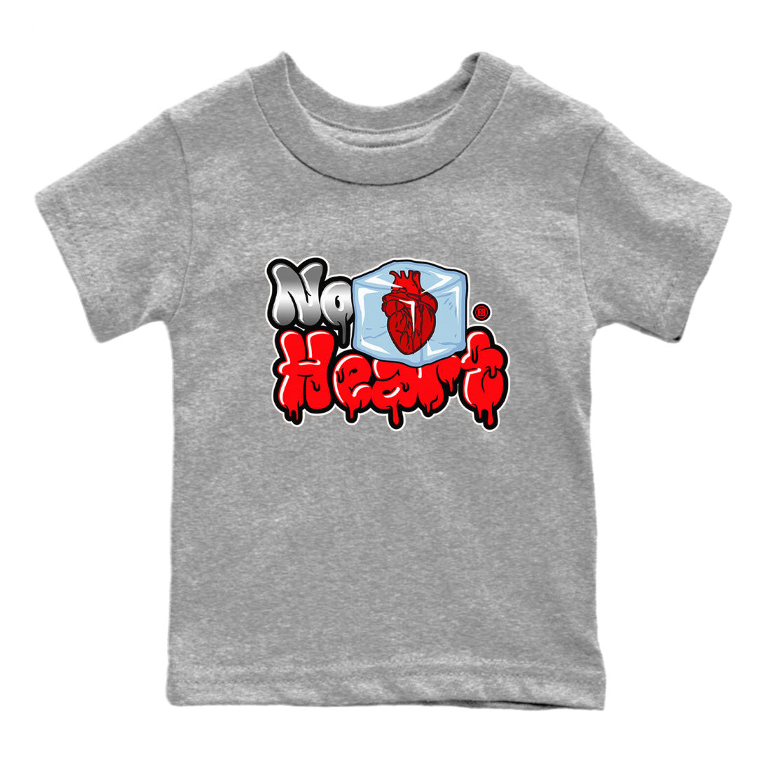 Air Jordan 12 Cherry shirt to match jordans No Hearts sneaker tees Air Jordan 12 Cherry Drip Gear Zone Baby Toddler Heather Grey 2 T-Shirt