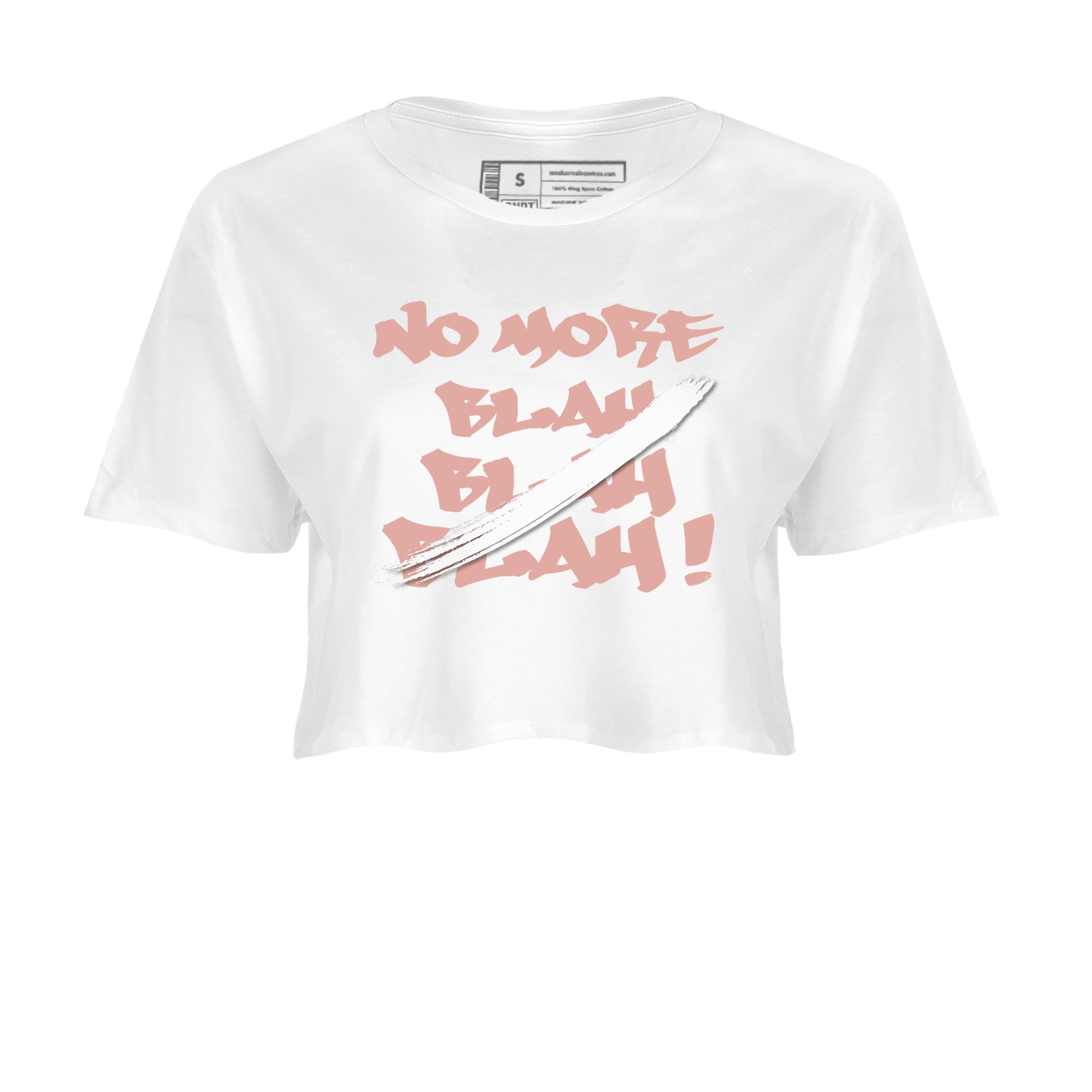 Dunk Low WMNS Rose Whisper shirt to match jordans No More Blah Streetwear Sneaker Shirt Dunk Low WMNS Rose Whisper Drip Gear Zone Sneaker Matching Clothing White 2 Crop T-Shirt