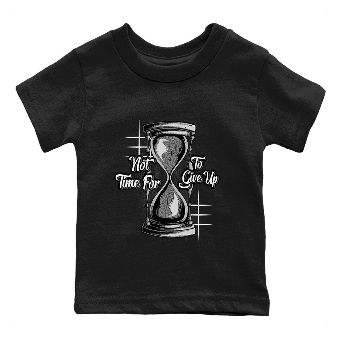 Air Jordan 1 White Cement Not Time For To Give Up Baby and Kids Sneaker Tees Air Jordan 1 White Cement Kids Sneaker Tees Washing and Care Tip