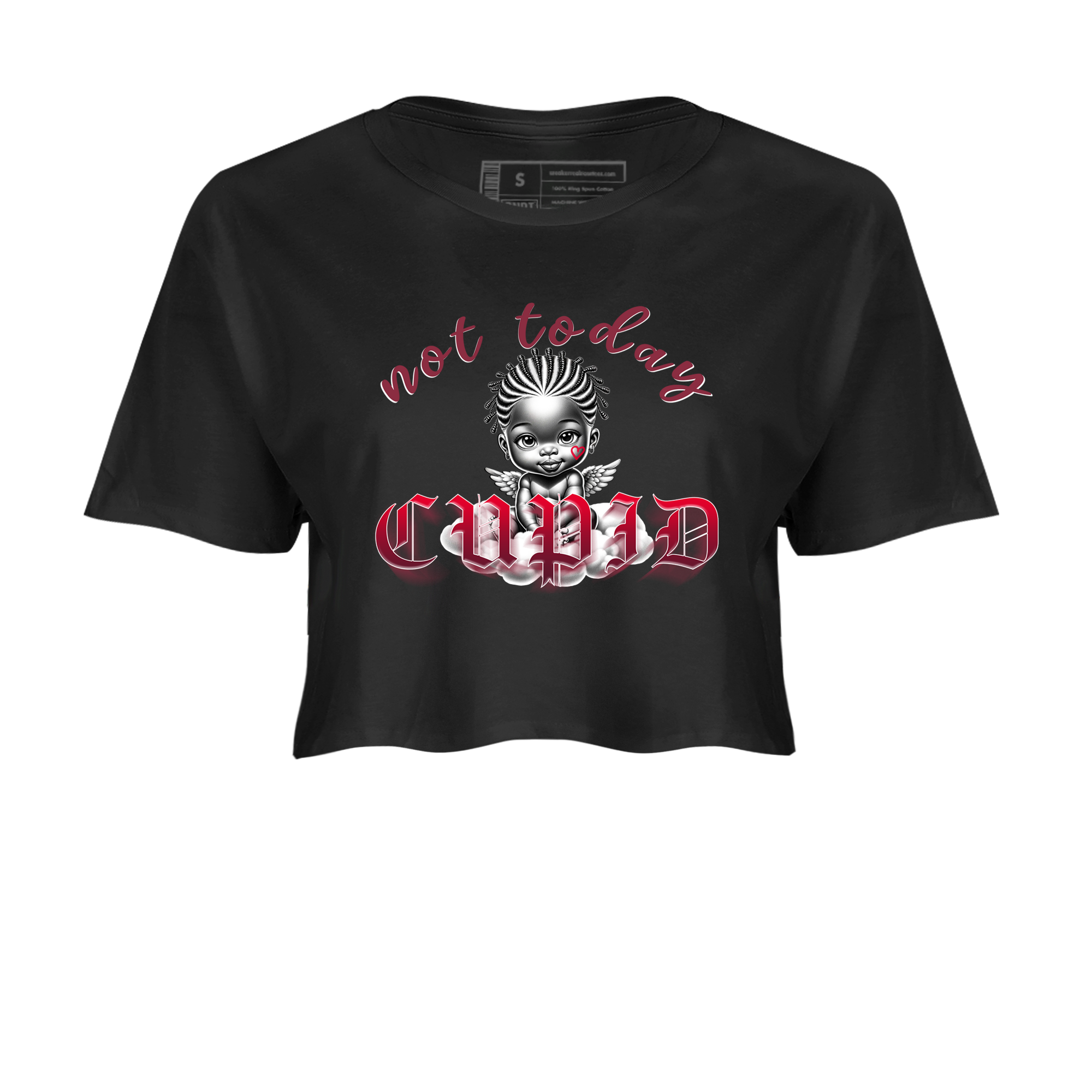 AF1 Layers Of Love shirt Valentine's Day Shirt to match jordans Not Today Cupid sneaker tees Air Force 1 Layers Of Love Drip Gear Zone Black 2 crop length shirt