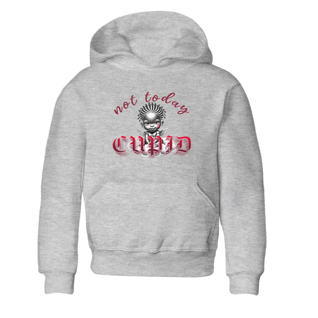 AF1 Layers Of Love shirt Valentine's Day Shirt to match jordans Not Today Cupid sneaker tees Air Force 1 Layers Of Love Drip Gear Zone baby toddler Heather Grey 2 cotton Shirt