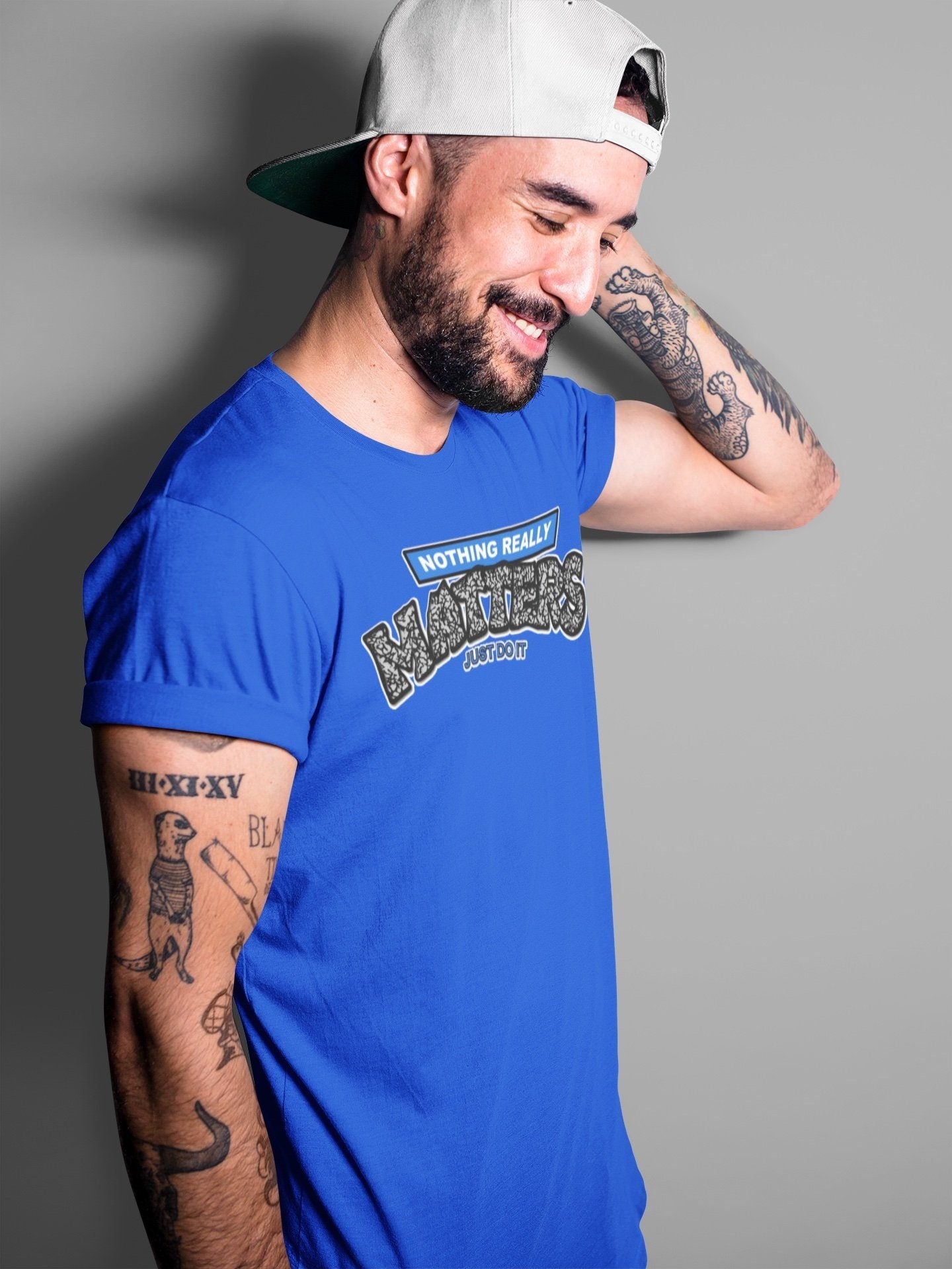 Jordan 3 Racer Blue Shirt To Match Jordans Nothing Matters Sneaker Tees Jordan 3 Racer Blue Drip Gear Zone Sneaker Matching Clothing Unisex Shirts