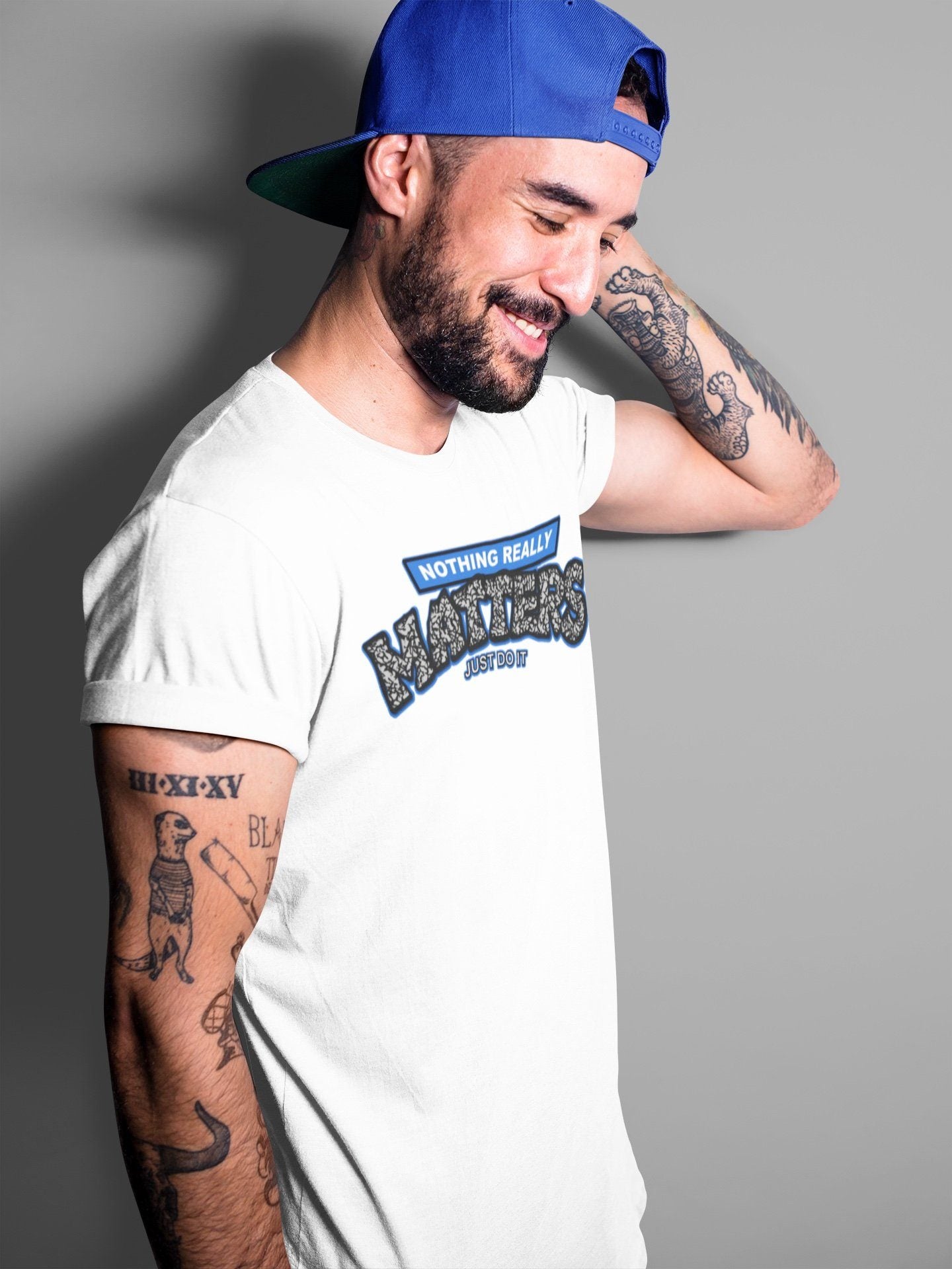 Jordan 3 Racer Blue Shirt To Match Jordans Nothing Matters Sneaker Tees Jordan 3 Racer Blue Drip Gear Zone Sneaker Matching Clothing Unisex Shirts