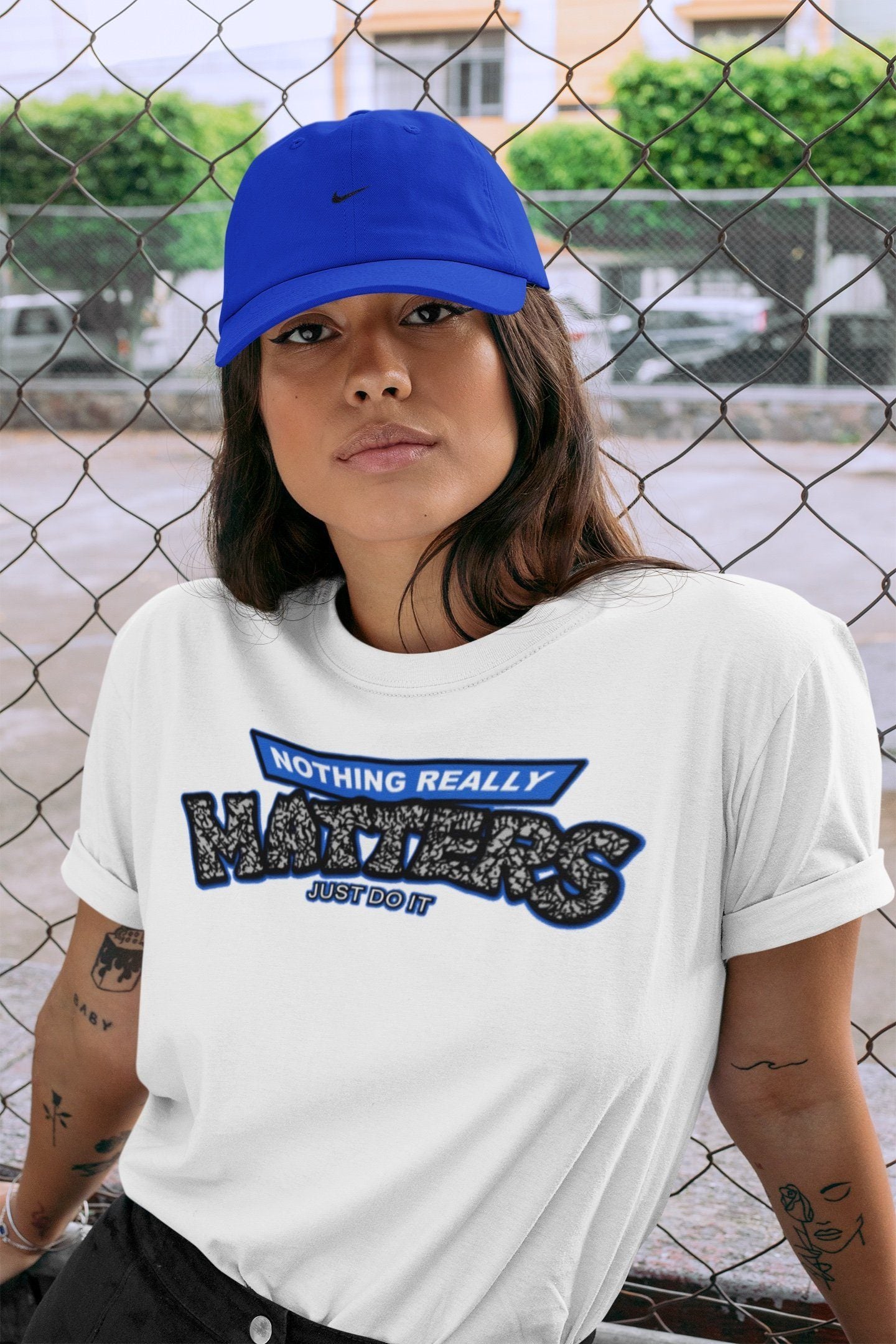 Jordan 3 Racer Blue Shirt To Match Jordans Nothing Matters Sneaker Tees Jordan 3 Racer Blue Drip Gear Zone Sneaker Matching Clothing Unisex Shirts