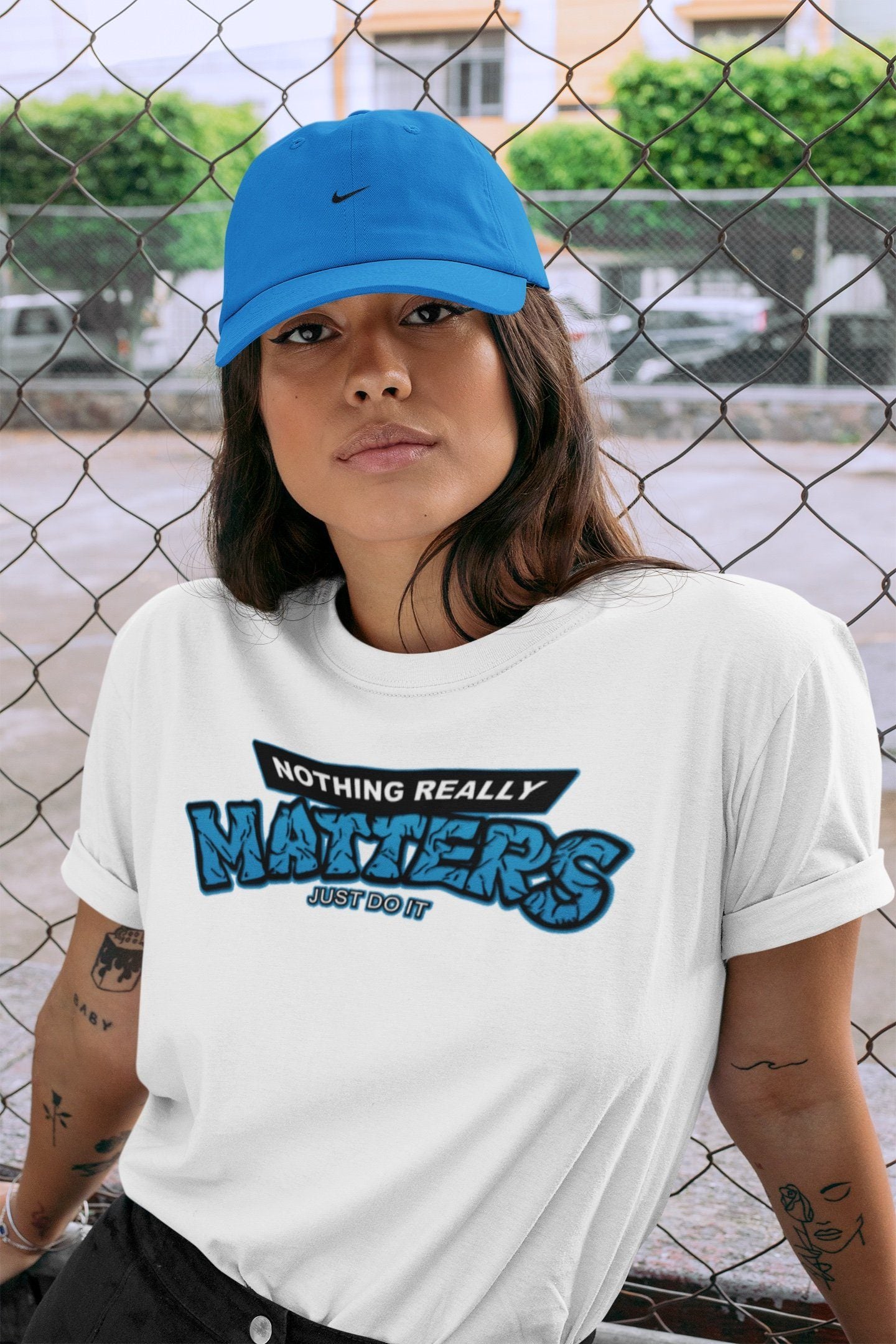 Jordan 1 Travis Scott Fragment Shirt To Match Jordans Nothing Matters Sneaker Tees Jordan 1 Travis Scott Fragment Drip Gear Zone Sneaker Matching Clothing Unisex Shirts