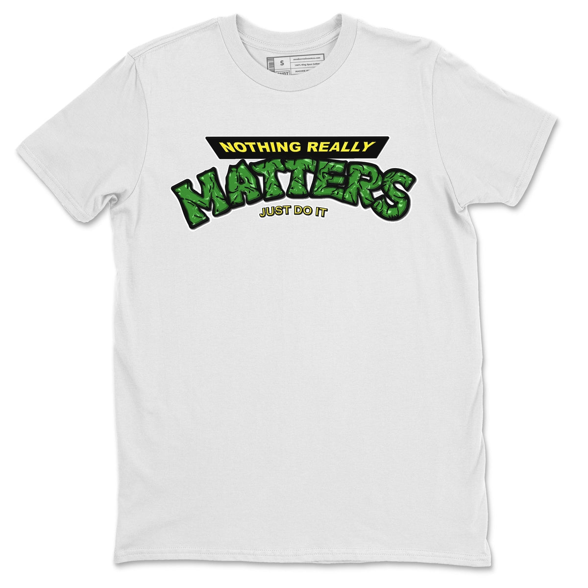 Dunk Reverse Brazil Sneaker Match Tees Nothing Matters Sneaker Tees Dunk Reverse Brazil Jordan to match sneaker T-Shirt Crew Neck Shirts
