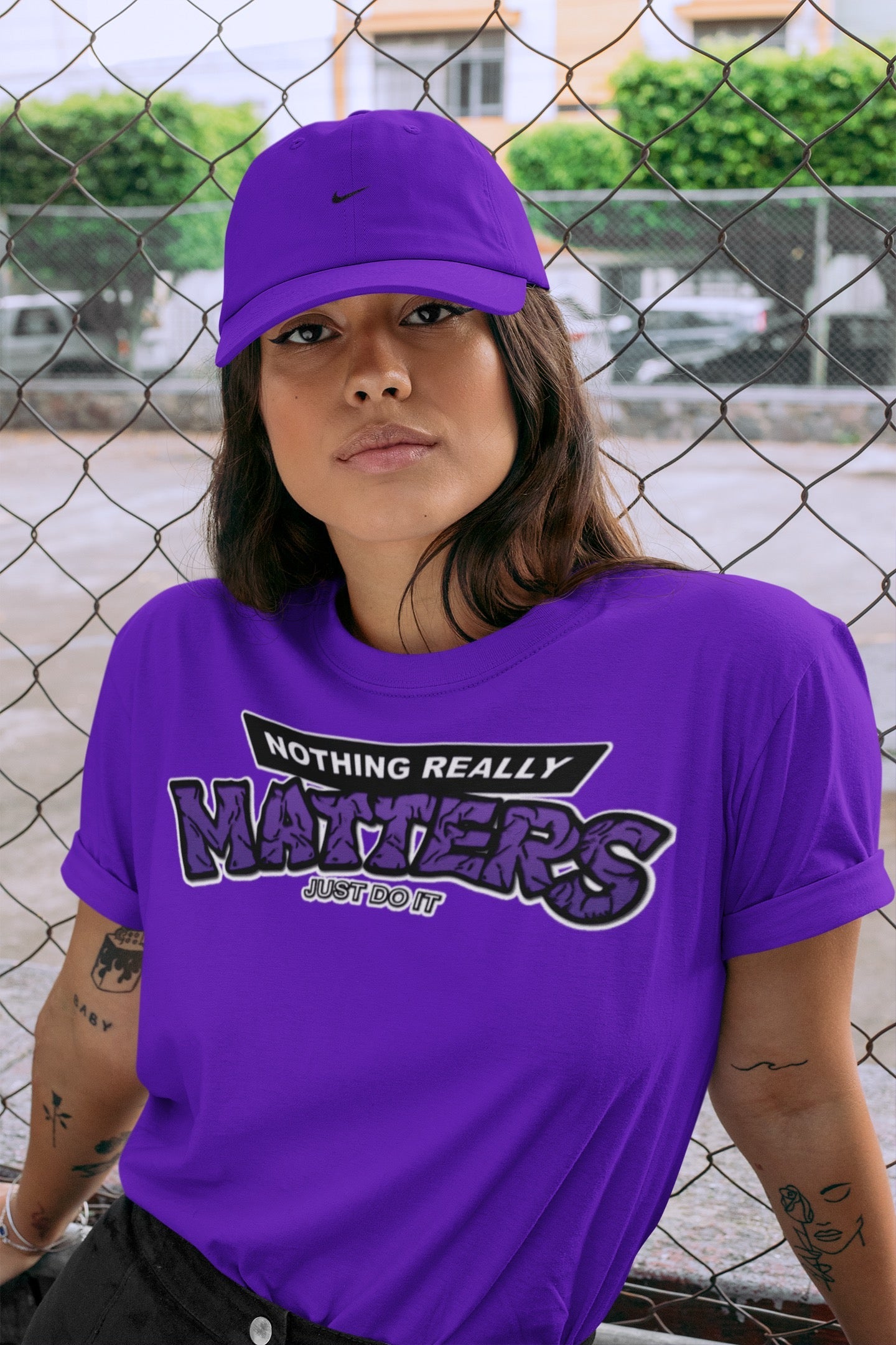 Jordan 13 Court Purple Shirt To Match Jordans Nothing Matters Sneaker Tees Jordan 13 Court Purple Drip Gear Zone Sneaker Matching Clothing Unisex Shirts