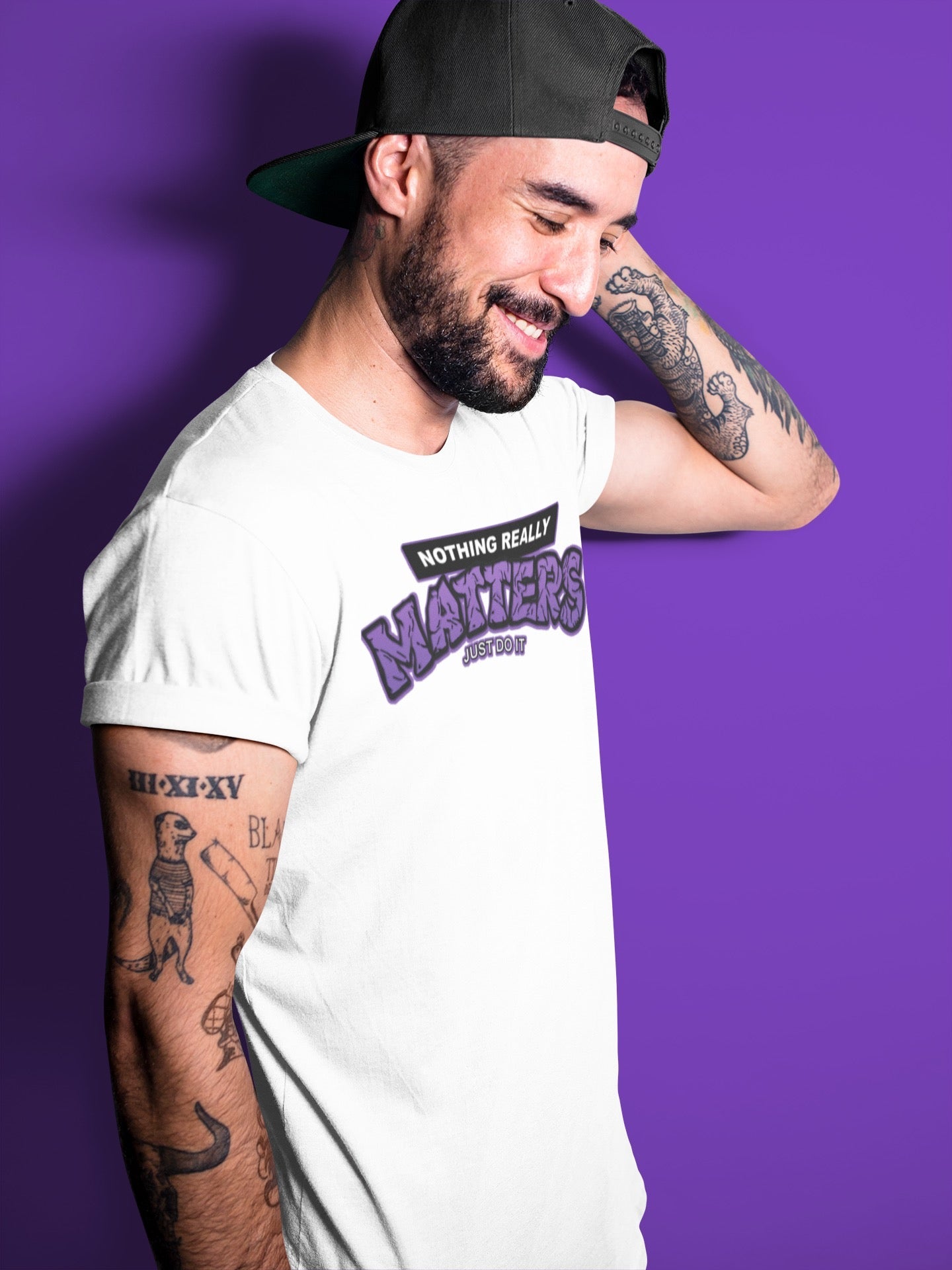 Jordan 13 Court Purple Shirt To Match Jordans Nothing Matters Sneaker Tees Jordan 13 Court Purple Drip Gear Zone Sneaker Matching Clothing Unisex Shirts