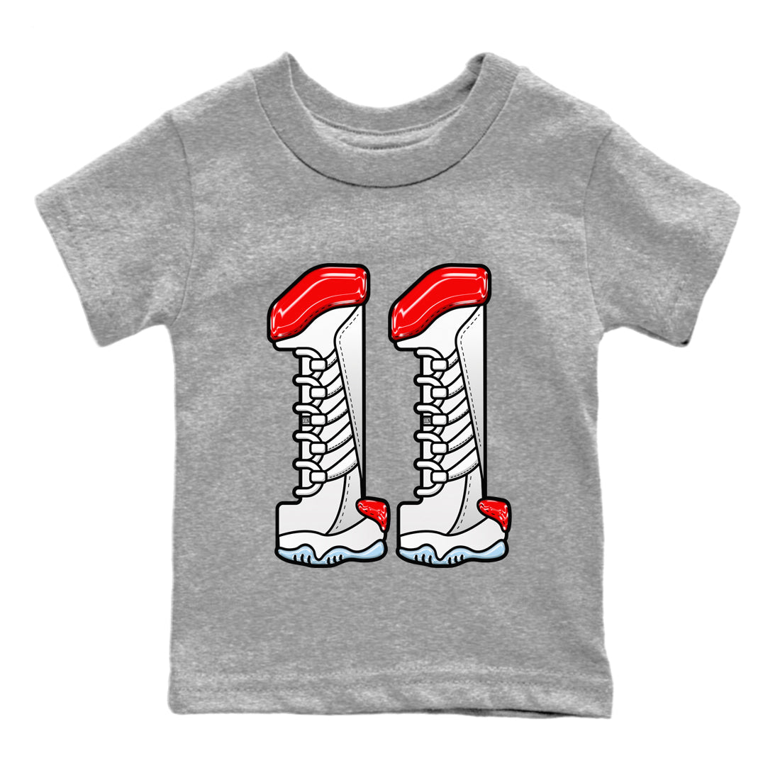 Air Jordan 11 cherry Sneaker Match Tees Number 11 Sneaker Tees Air Jordan 11 cherry Jordan to match sneaker T-Shirt Kids Shirts