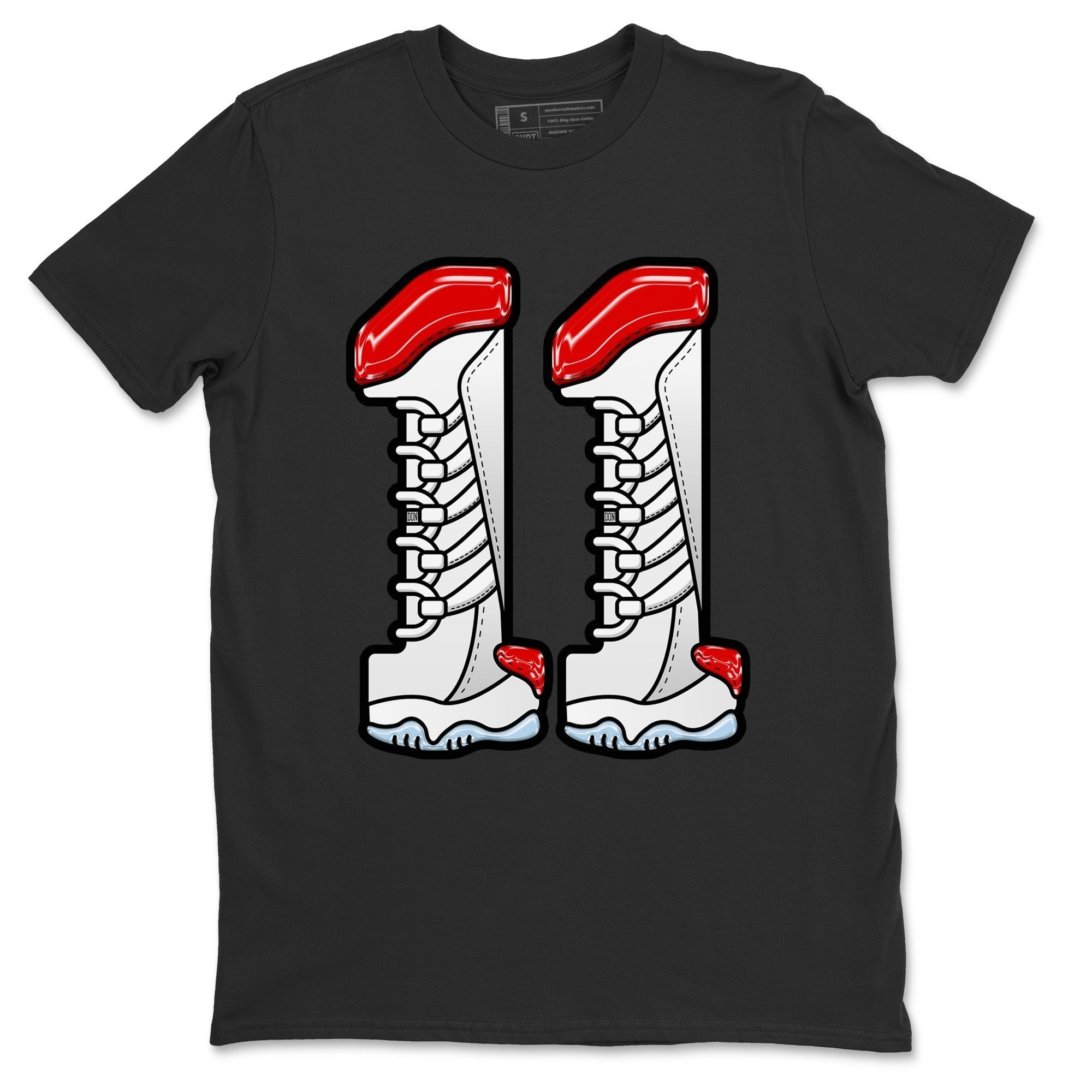 Air Jordan 11 cherry Sneaker Match Tees Number 11 Sneaker Tees Air Jordan 11 cherry Jordan to match sneaker T-Shirt Crew Neck Shirts