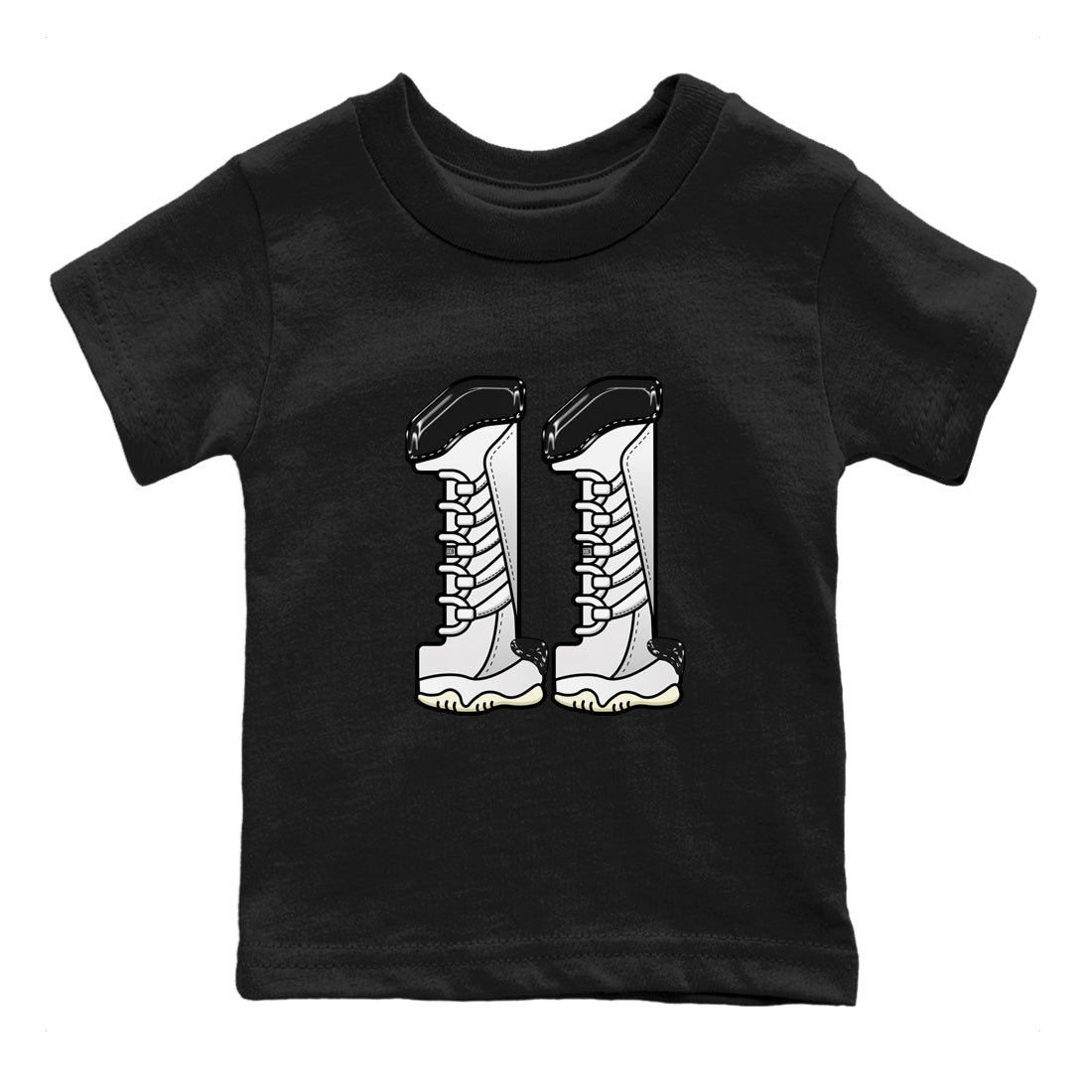 11s Gratitude shirt to match jordans Number 11 sneaker tees Air Jordan 11 Gratitude Drip Gear Zone Baby Toddler Black 2 T-Shirt