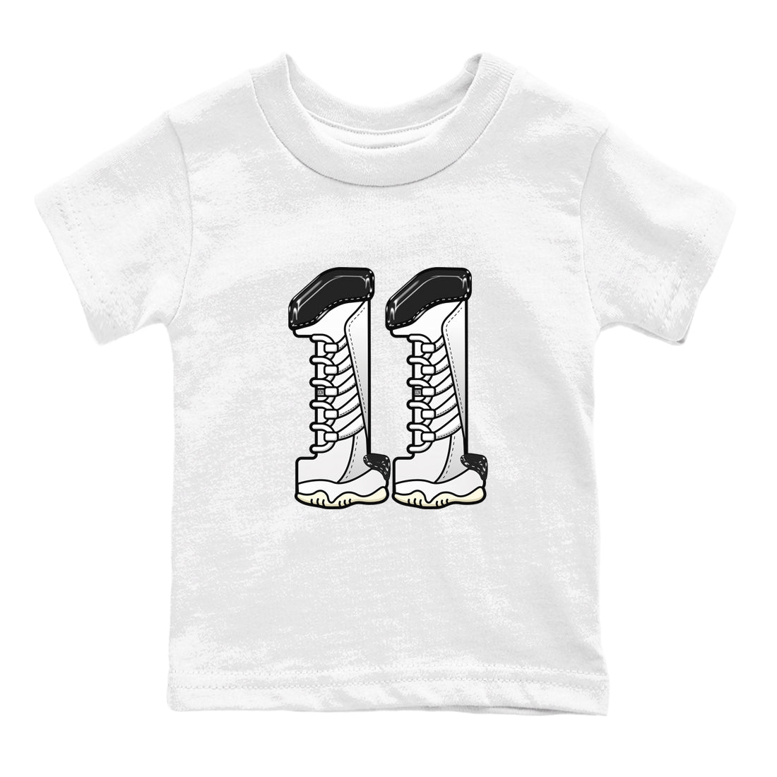 11s Gratitude shirt to match jordans Number 11 sneaker tees Air Jordan 11 Gratitude Drip Gear Zone Baby Toddler White 2 T-Shirt