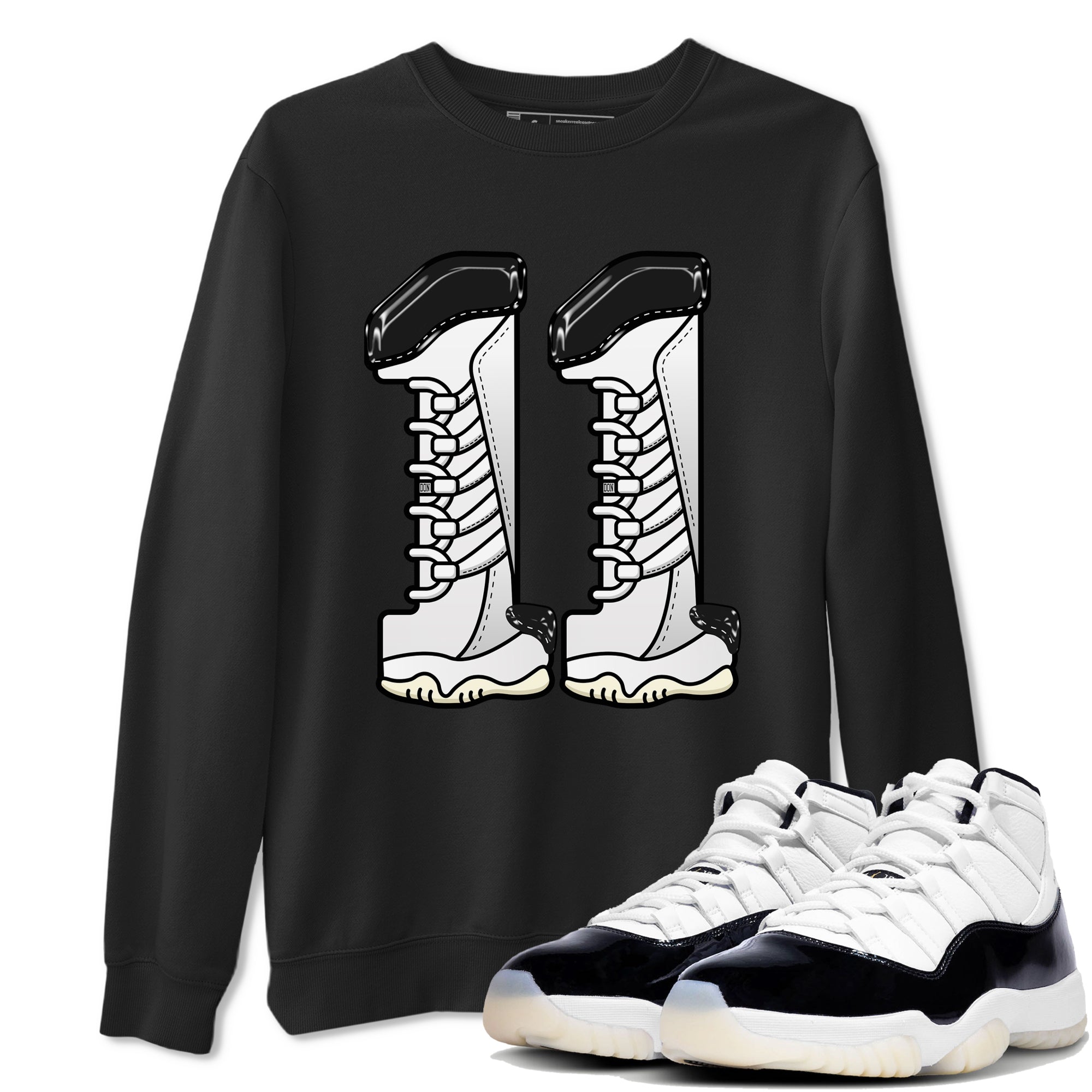 11s Gratitude shirt to match jordans Number 11 sneaker tees Air Jordan 11 Gratitude Drip Gear Zone Unisex Black 1 T-Shirt