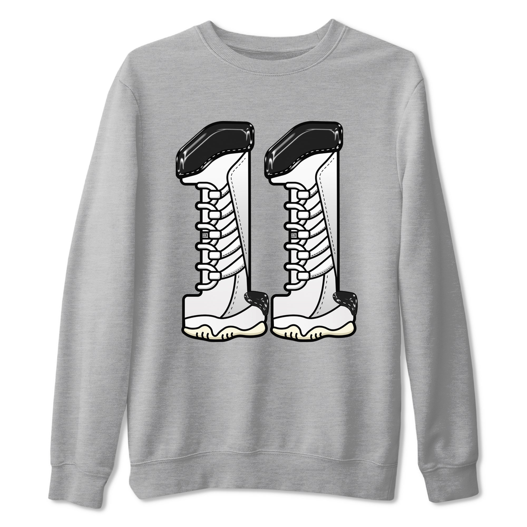 11s Gratitude shirt to match jordans Number 11 sneaker tees Air Jordan 11 Gratitude Drip Gear Zone Unisex Heather Grey 2 T-Shirt