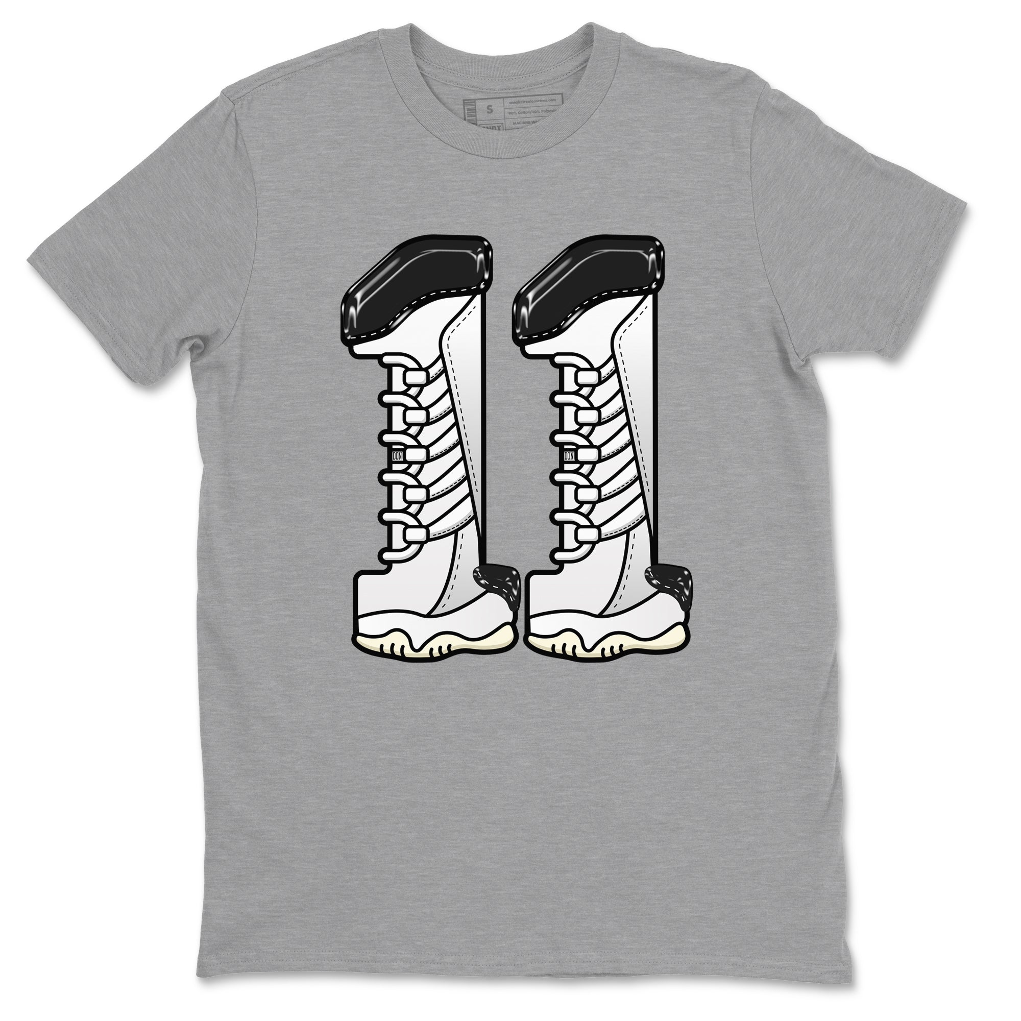 11s Gratitude shirt to match jordans Number 11 sneaker tees Air Jordan 11 Gratitude Drip Gear Zone Unisex Heather Grey 2 T-Shirt