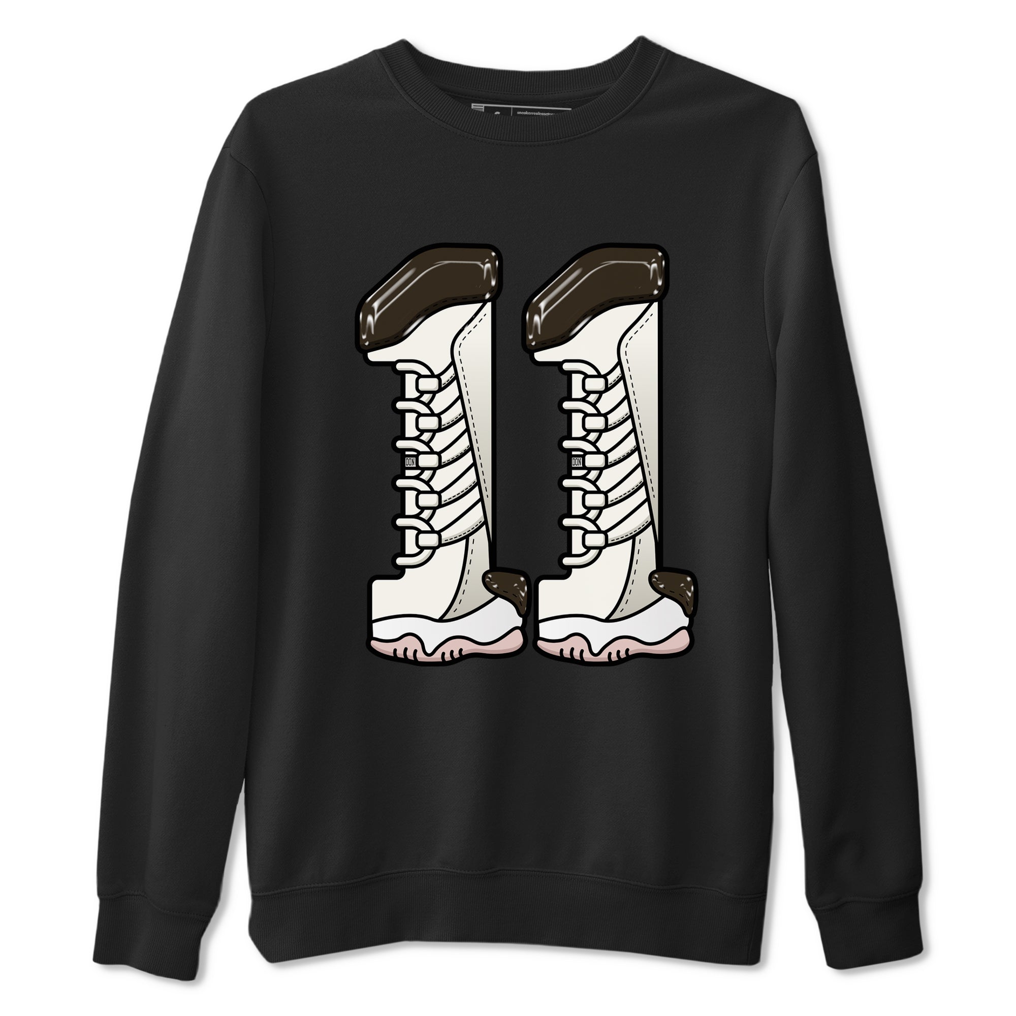 11s Neapolitan shirt to match jordans Number 11 sneaker matching t-shirts and clothing Air Jordan 11 Neapolitan Drip Gear Zone Cotton Casual Unisex Black 2 T-Shirt