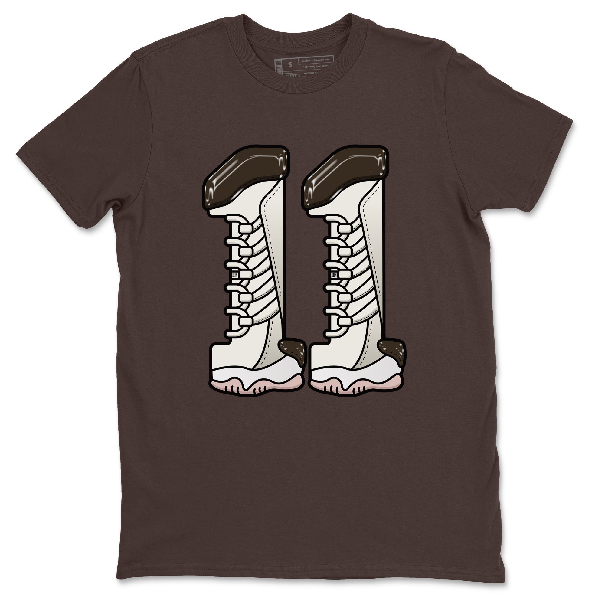 11s Neapolitan shirt to match jordans Number 11 sneaker matching t-shirts and clothing Air Jordan 11 Neapolitan Drip Gear Zone Cotton Casual Unisex Dark Chocolate 2 T-Shirt