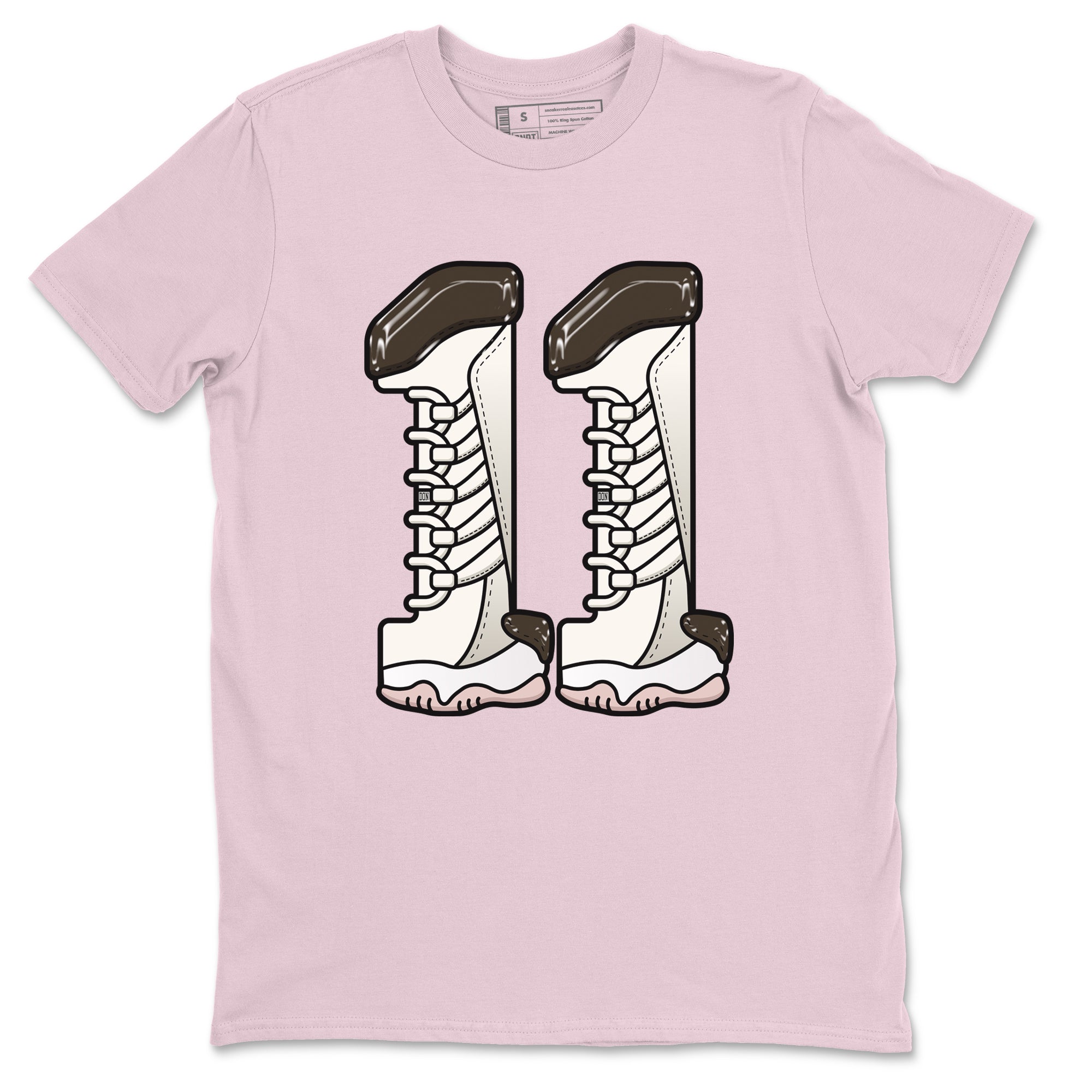 11s Neapolitan shirt to match jordans Number 11 sneaker matching t-shirts and clothing Air Jordan 11 Neapolitan Drip Gear Zone Cotton Casual Unisex Pink 2 T-Shirt