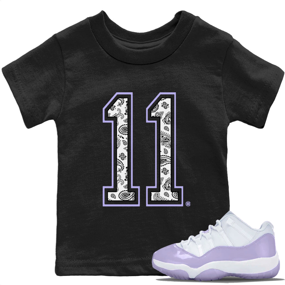 Number 11 Kids Shirts - Air Jordan 11 Pure Violet