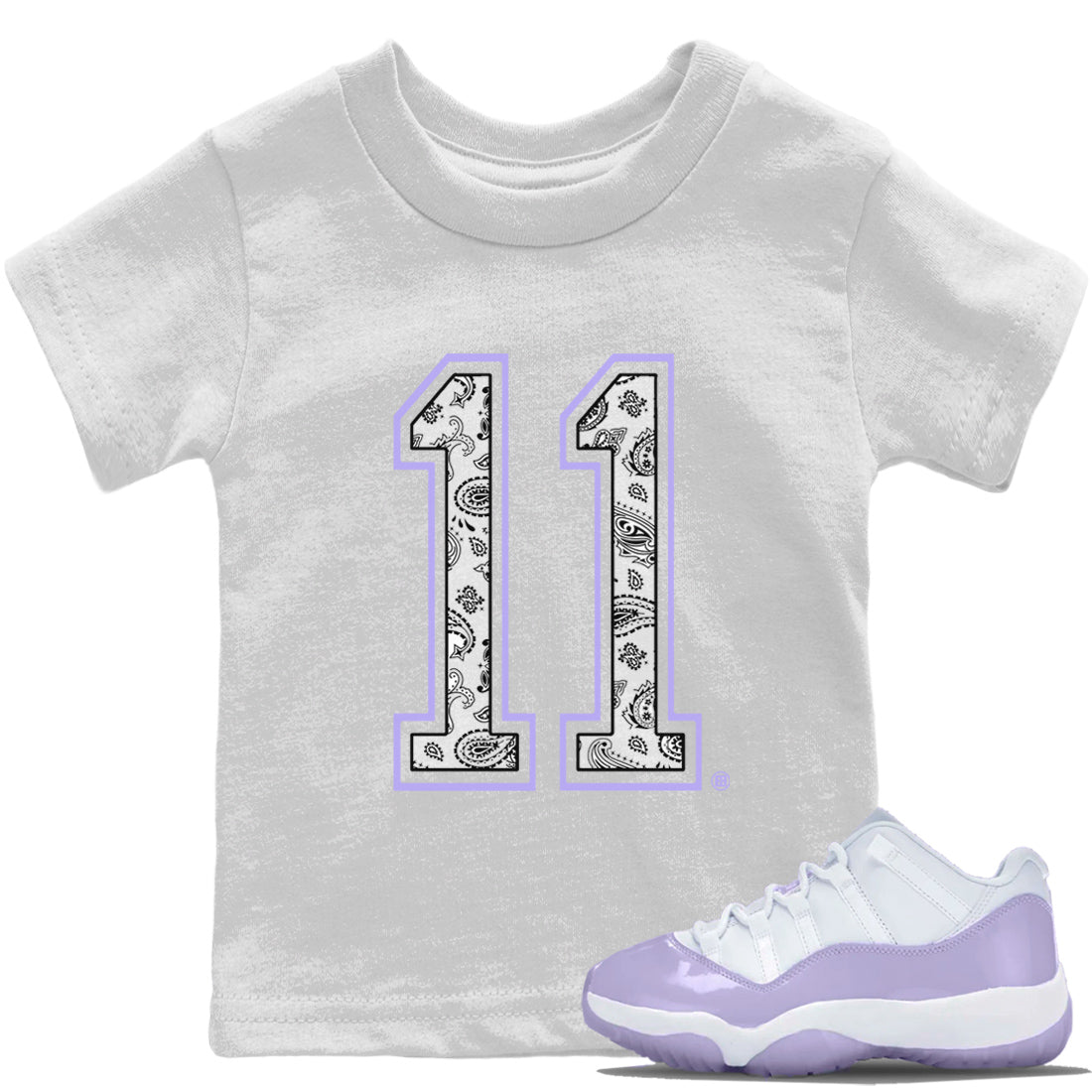 Jordan 11 Pure Violet Sneaker Matching T-Shirt Texture 11 Sneaker Tees Jordan 11 Pure Violet Sneaker Release Tees Kids Shirts