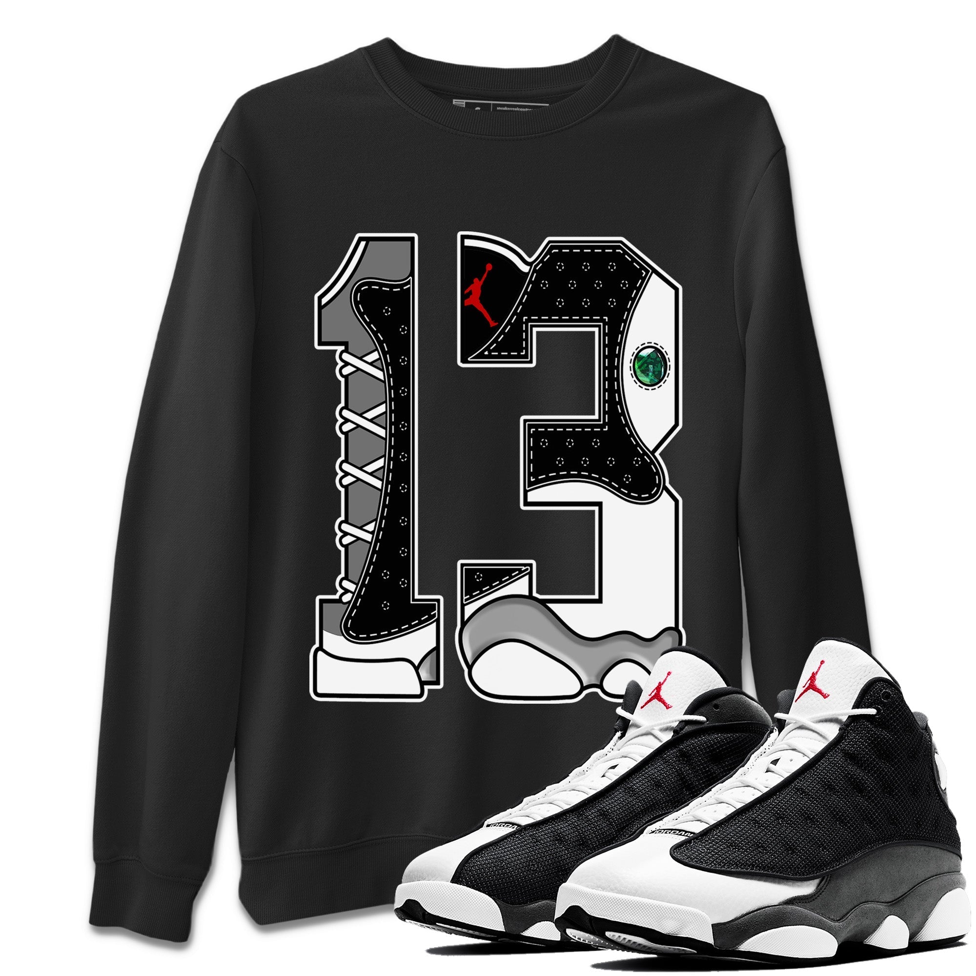 Air Jordan 13 Black Flint Shirt To Match Jordans Number 13 Sneaker Tees Air Jordan 13 Retro Black Flint Drip Gear Zone Sneaker Matching Clothing Unisex Shirts Black 1