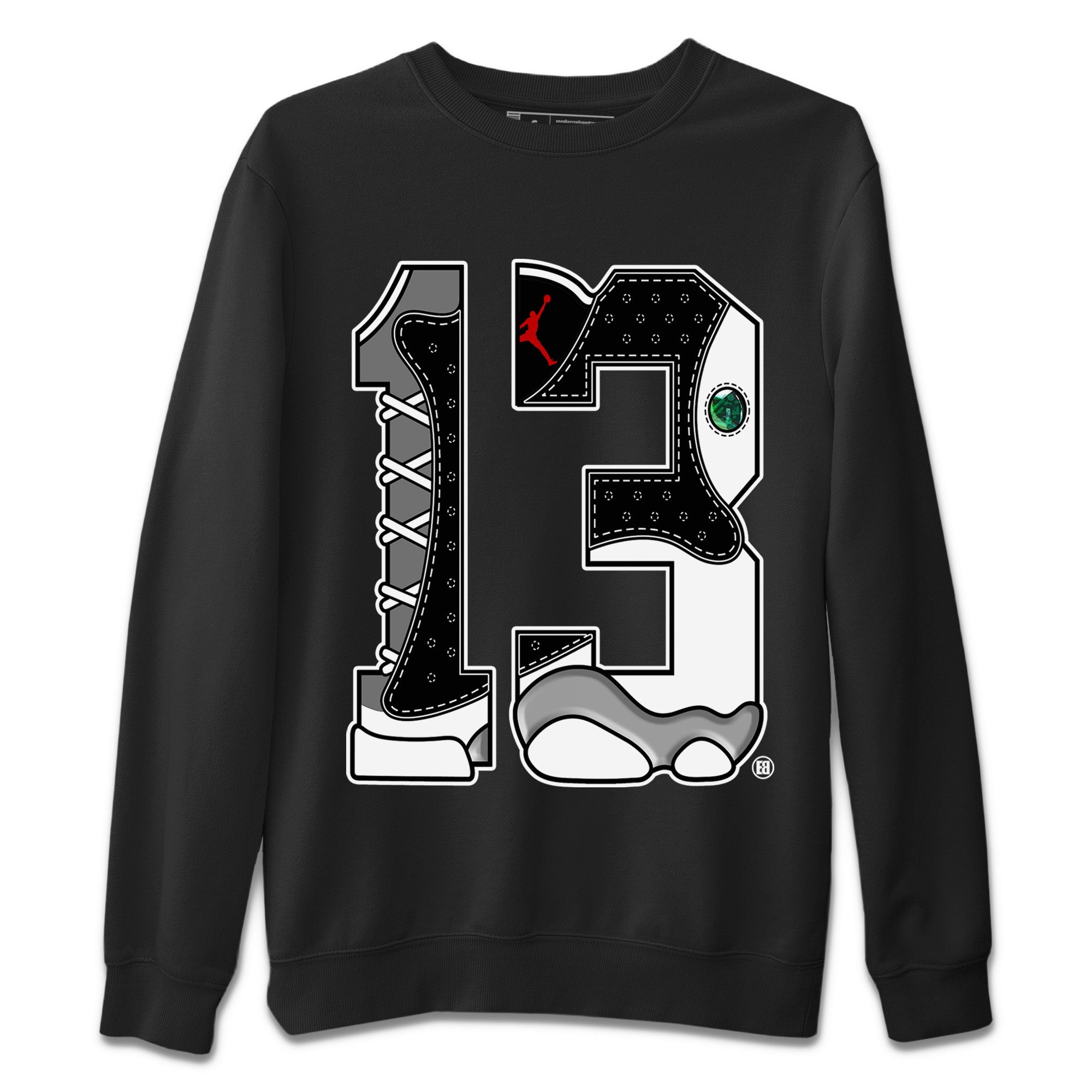 Air Jordan 13 Black Flint Shirt To Match Jordans Number 13 Sneaker Tees Air Jordan 13 Retro Black Flint Drip Gear Zone Sneaker Matching Clothing Unisex Shirts Black 2