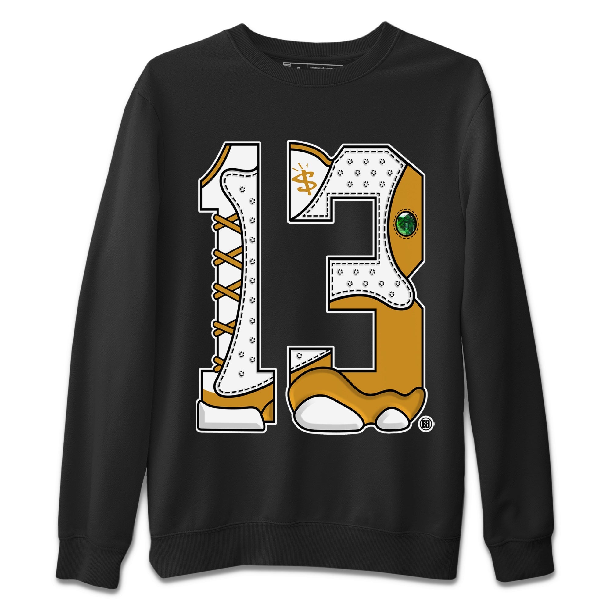 Jordan Retro 13 Wheat Sneaker Matching Tee Number 13 Streetwear Sneaker Shirt Air Jordan 13 Wheat Sneaker Release Tees Unisex Shirts Black 2