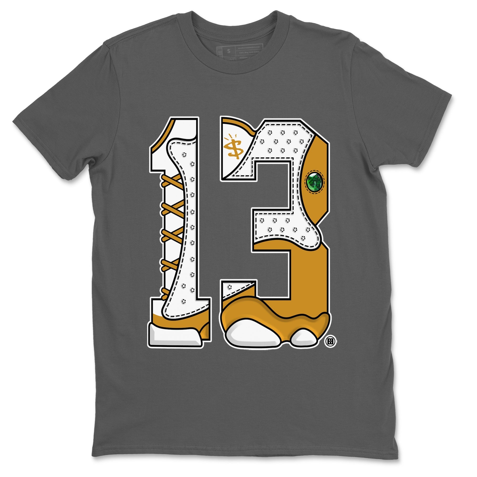 Jordan Retro 13 Wheat Sneaker Matching Tee Number 13 Streetwear Sneaker Shirt Air Jordan 13 Wheat Sneaker Release Tees Unisex Shirts Cool Grey 2