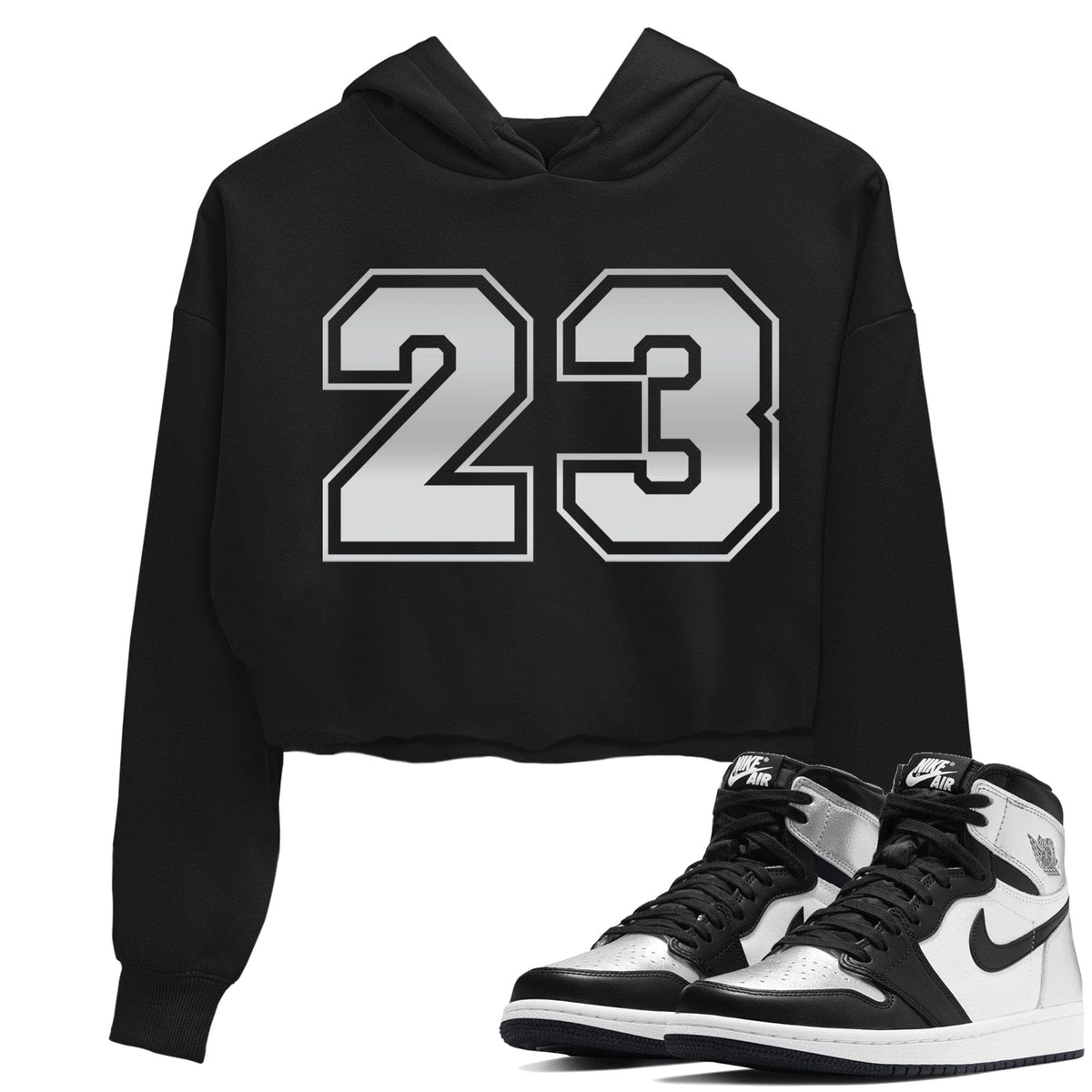 Jordan 1 Silver Toe Sneaker Matching T-Shirt Number 23 Sneaker Tees Jordan 1 Silver Toe Sneaker Release Tees Women's Shirts