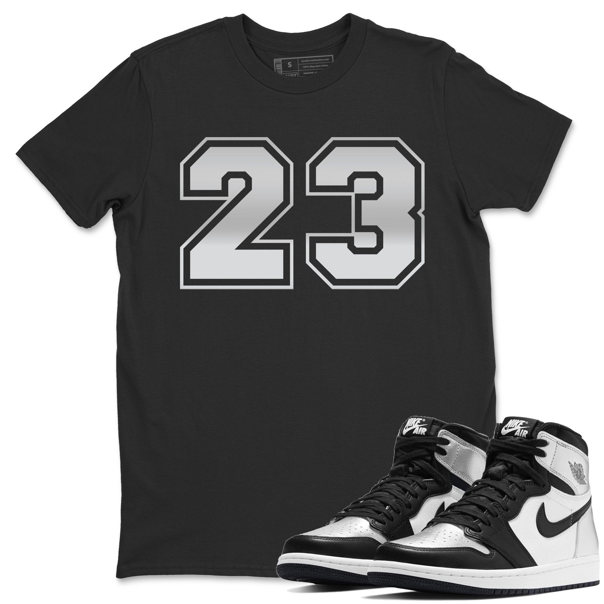 Jordan 1 Silver Toe Shirt To Match Jordans Number 23 Sneaker Tees Jordan 1 Silver Toe Drip Gear Zone Sneaker Matching Clothing Unisex Shirts