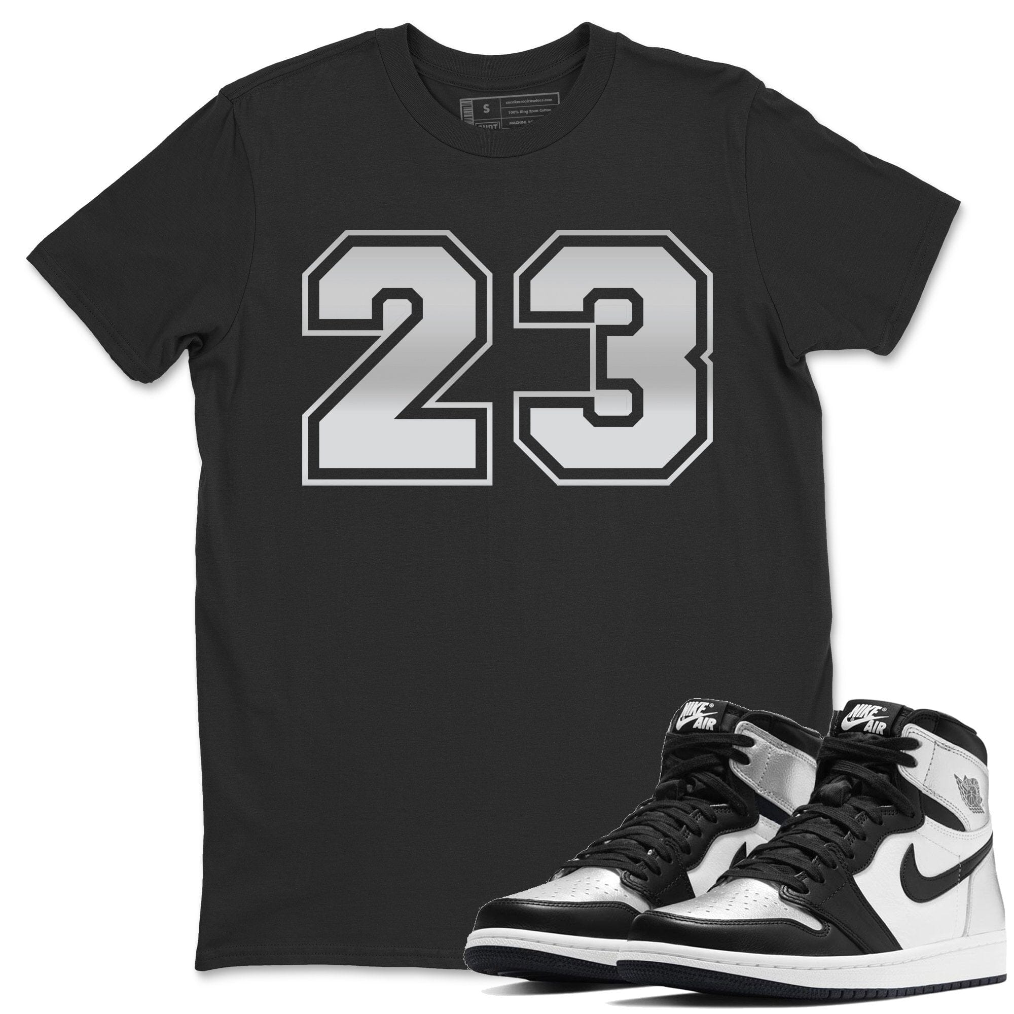 Jordan 1 Silver Toe Shirt To Match Jordans Number 23 Sneaker Tees Jordan 1 Silver Toe Drip Gear Zone Sneaker Matching Clothing Unisex Shirts