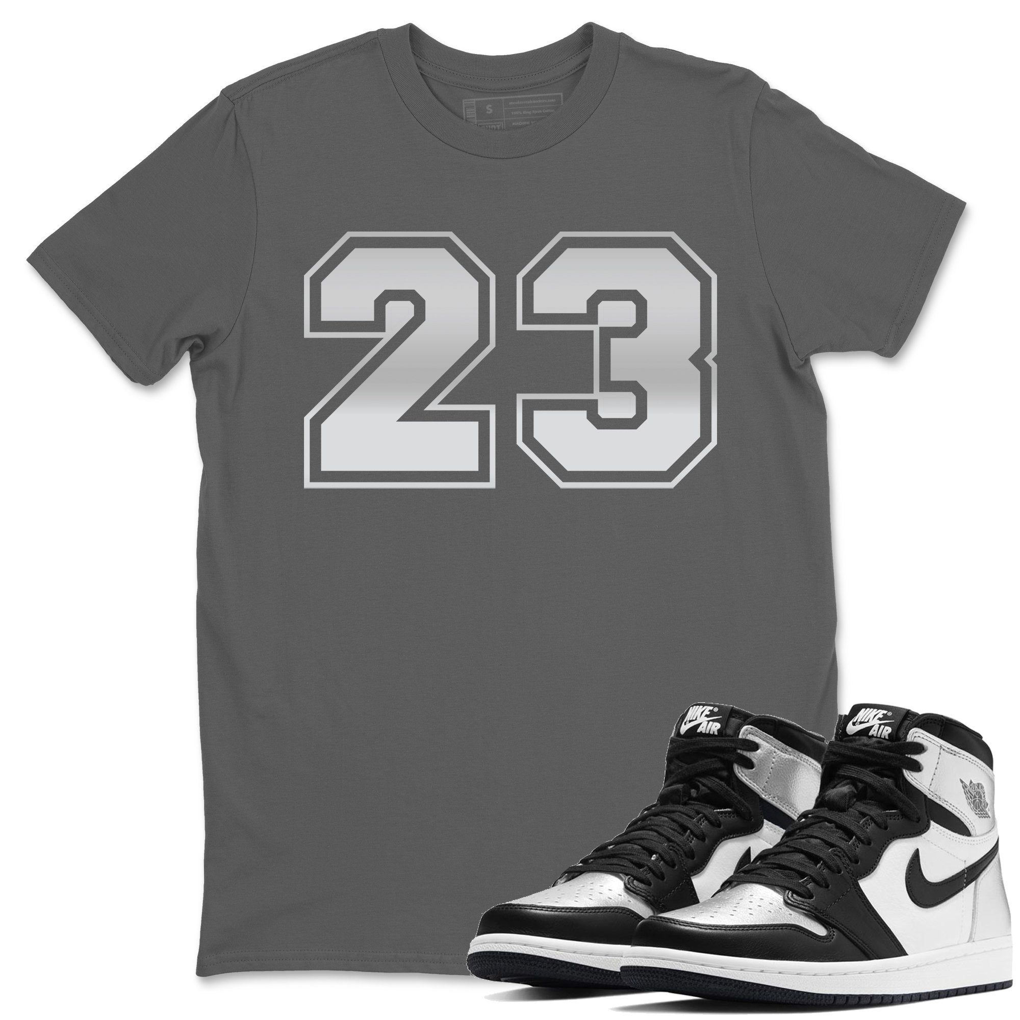 Jordan 1 Silver Toe Shirt To Match Jordans Number 23 Sneaker Tees Jordan 1 Silver Toe Drip Gear Zone Sneaker Matching Clothing Unisex Shirts
