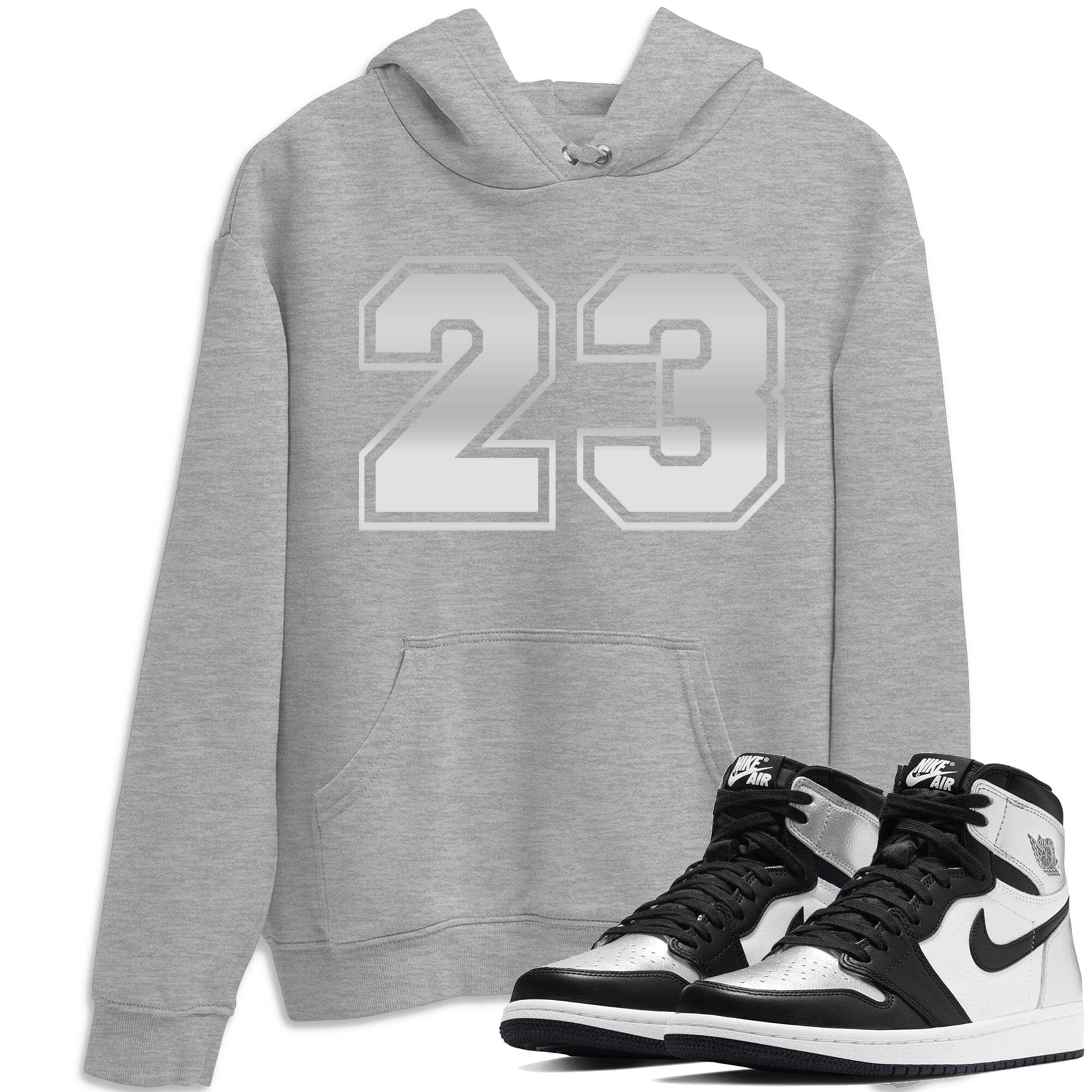 Jordan 1 Silver Toe Shirt To Match Jordans Number 23 Sneaker Tees Jordan 1 Silver Toe Drip Gear Zone Sneaker Matching Clothing Unisex Shirts