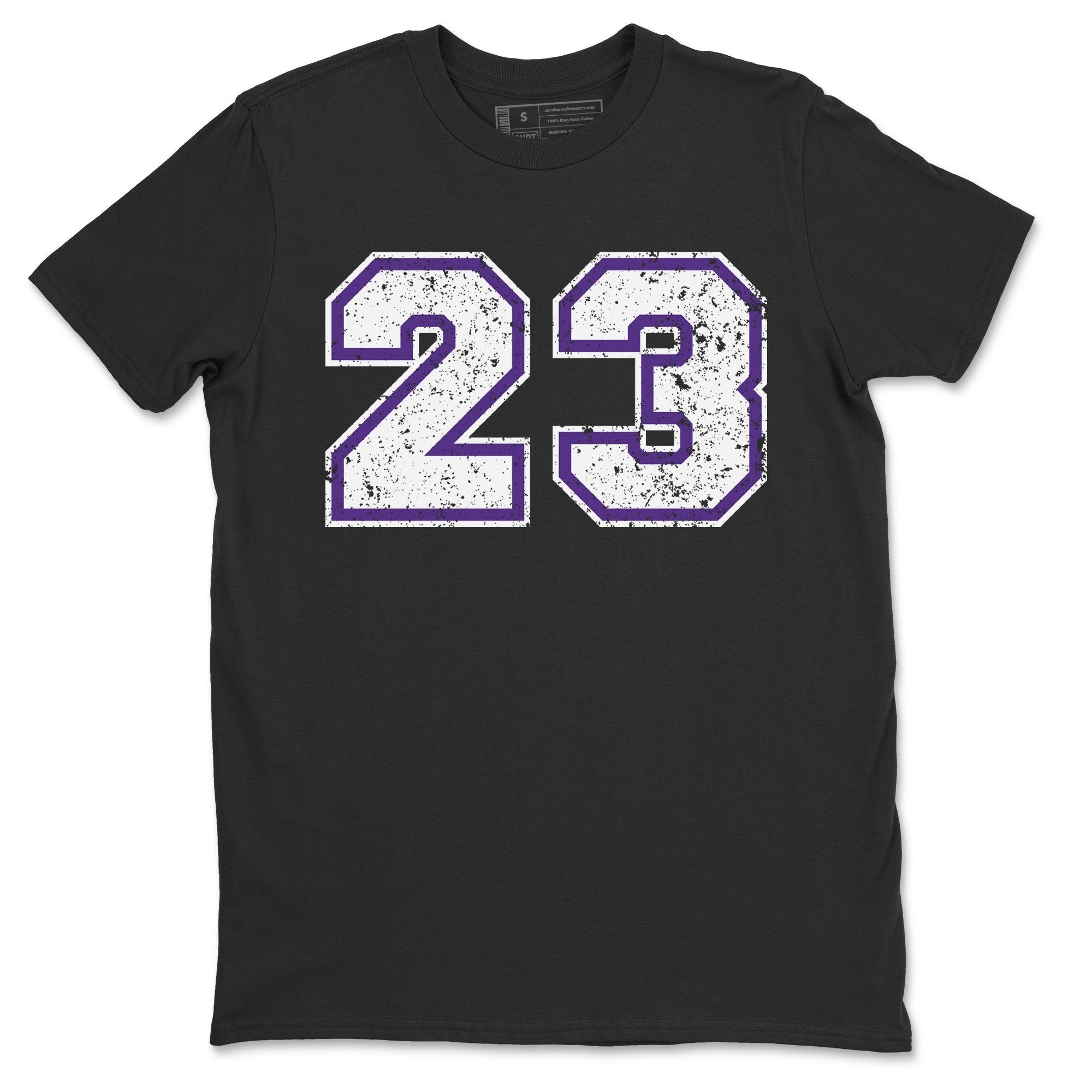 Jordan 1 WMNS Court Purple Shirt To Match Jordans Number 23 Sneaker Tees Jordan 1 WMNS Court Purple Drip Gear Zone Sneaker Matching Clothing Unisex Shirts