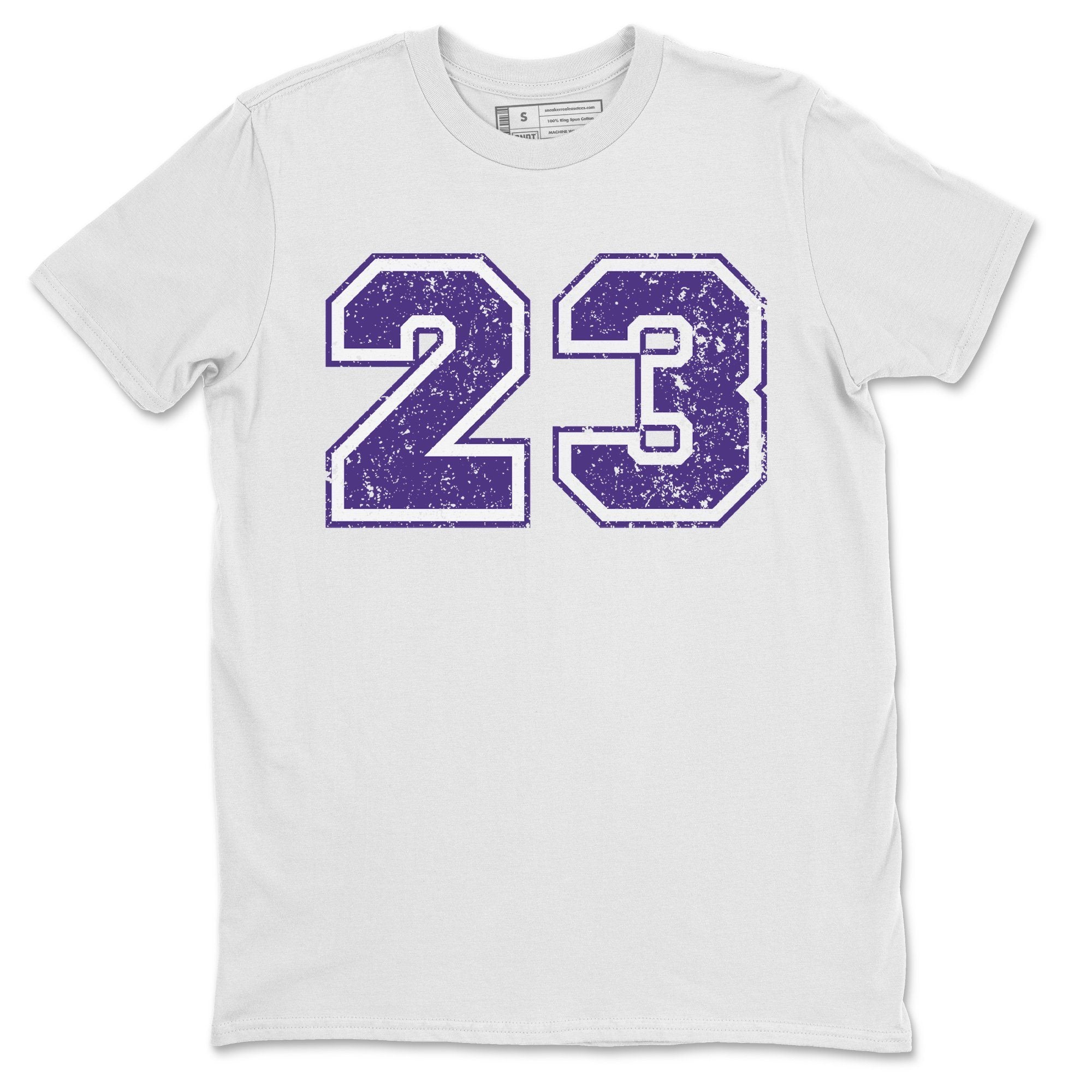 Jordan 1 WMNS Court Purple Shirt To Match Jordans Number 23 Sneaker Tees Jordan 1 WMNS Court Purple Drip Gear Zone Sneaker Matching Clothing Unisex Shirts