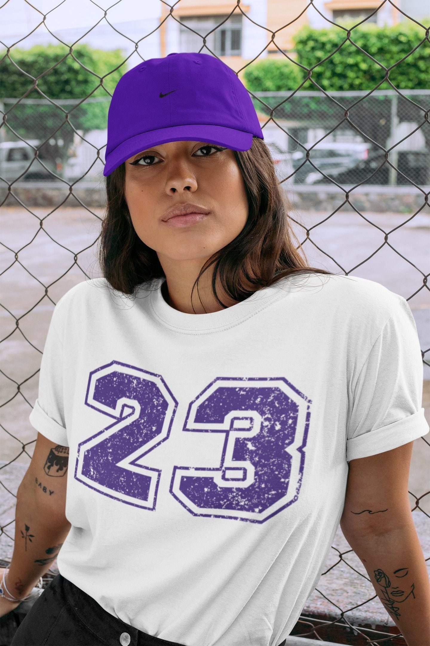 Jordan 1 WMNS Court Purple Shirt To Match Jordans Number 23 Sneaker Tees Jordan 1 WMNS Court Purple Drip Gear Zone Sneaker Matching Clothing Unisex Shirts