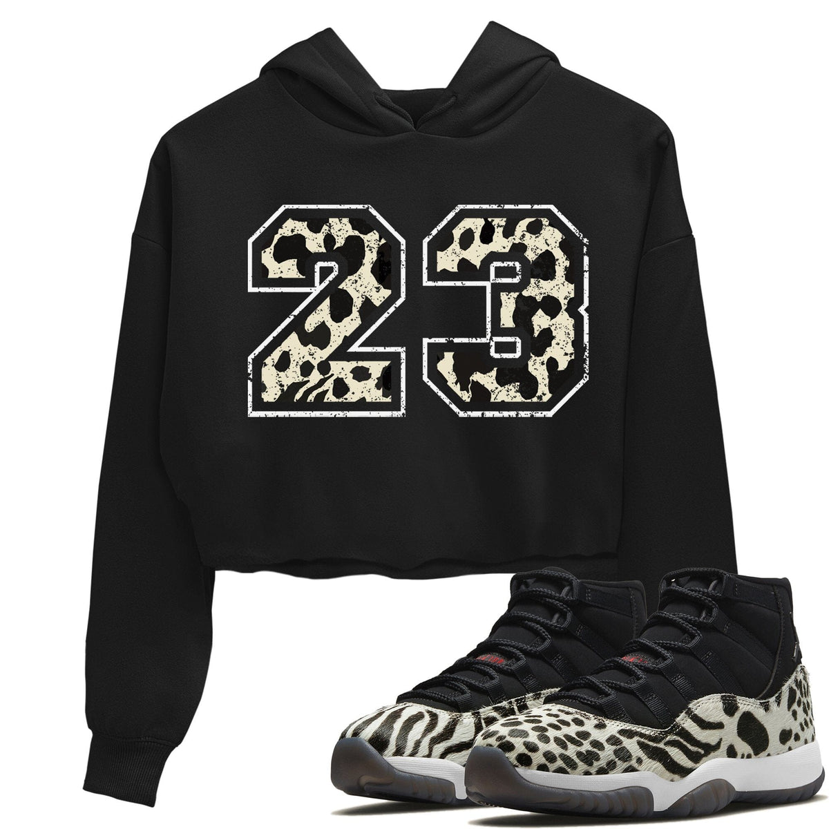 Jordan 11 Animal Instinct Sneaker Matching T-Shirt Number 23 Sneaker Tees Jordan 11 Animal Instinct Sneaker Release Tees Women's Shirts