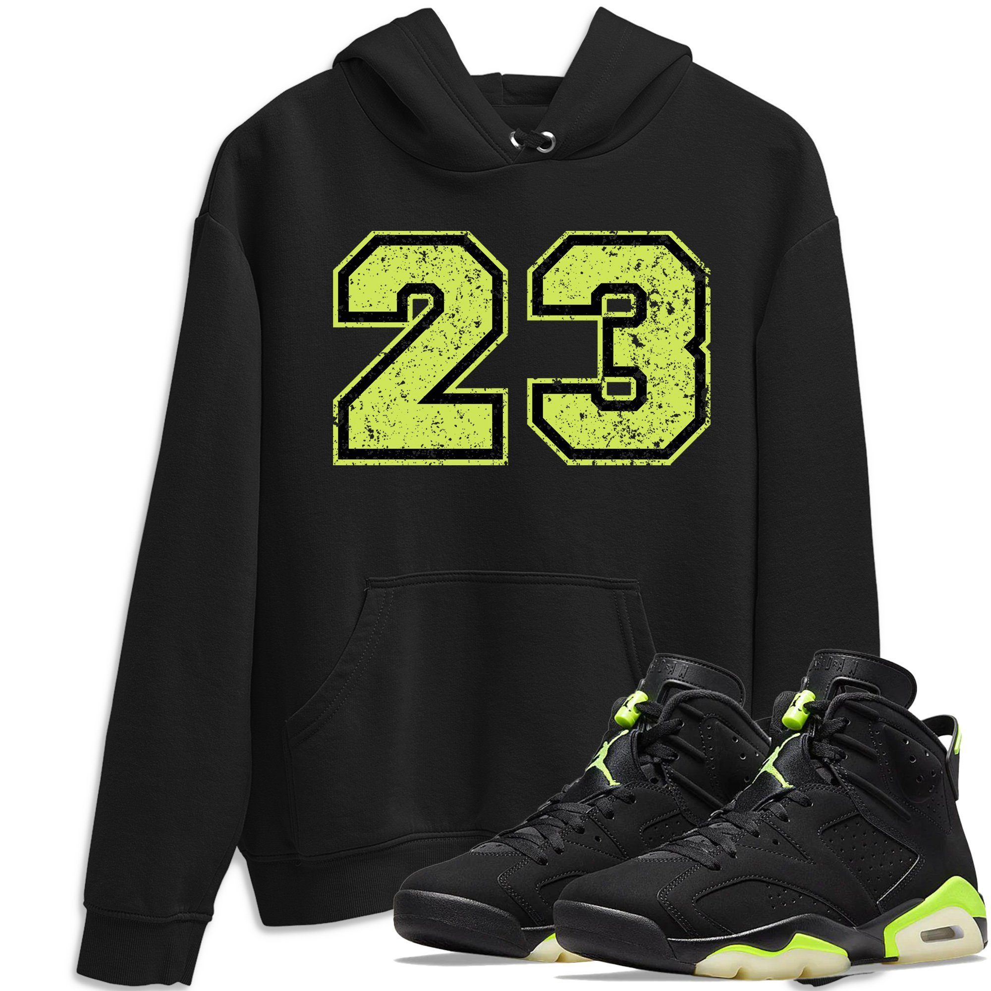 Jordan 6 Electric Green Shirt To Match Jordans Number 23 Sneaker Tees Jordan 6 Electric Green Drip Gear Zone Sneaker Matching Clothing Unisex Shirts
