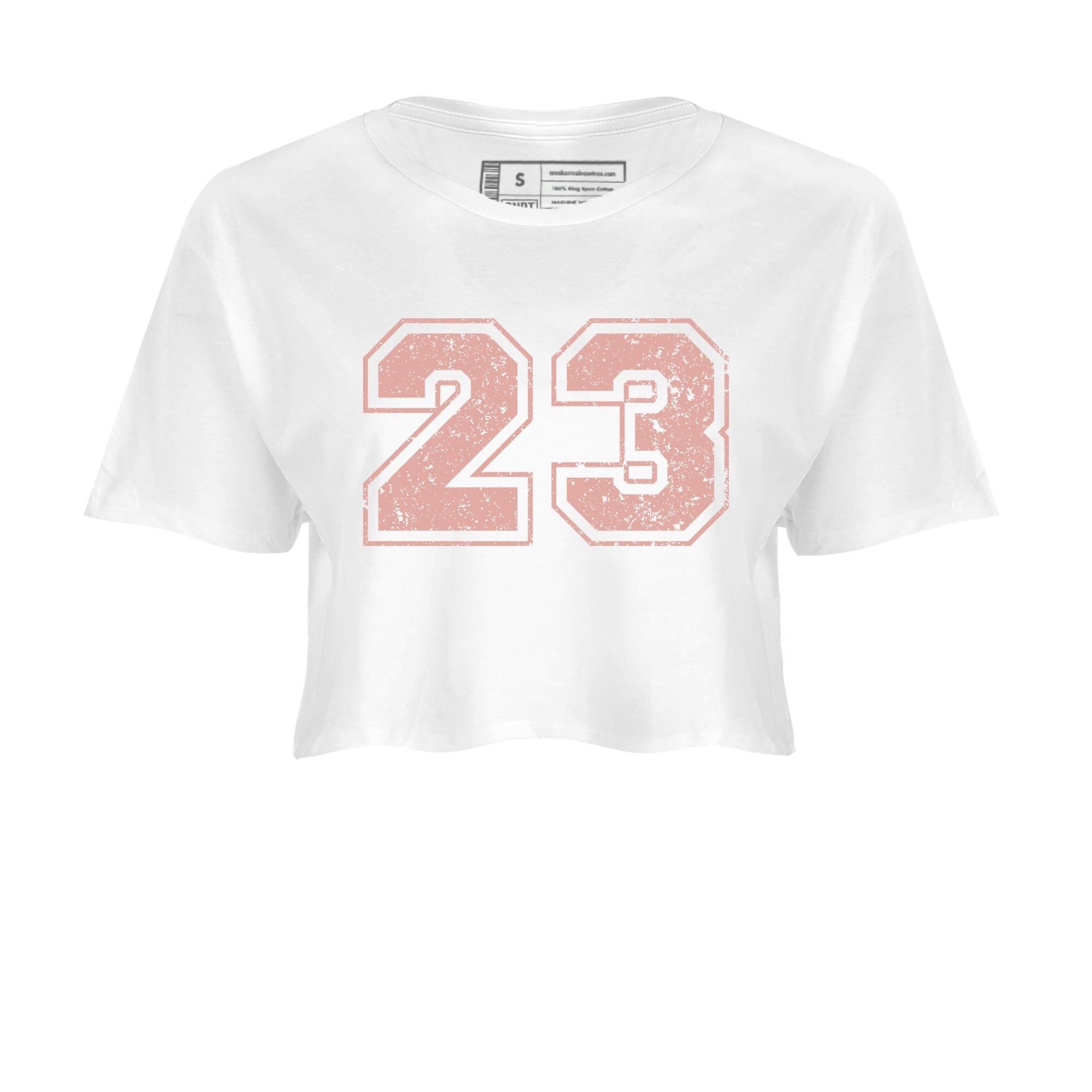 Dunk Low WMNS Rose Whisper shirt to match jordans Number 23 Streetwear Sneaker Shirt Dunk Rose Whisper Drip Gear Zone Sneaker Matching Clothing White 2 Crop T-Shirt